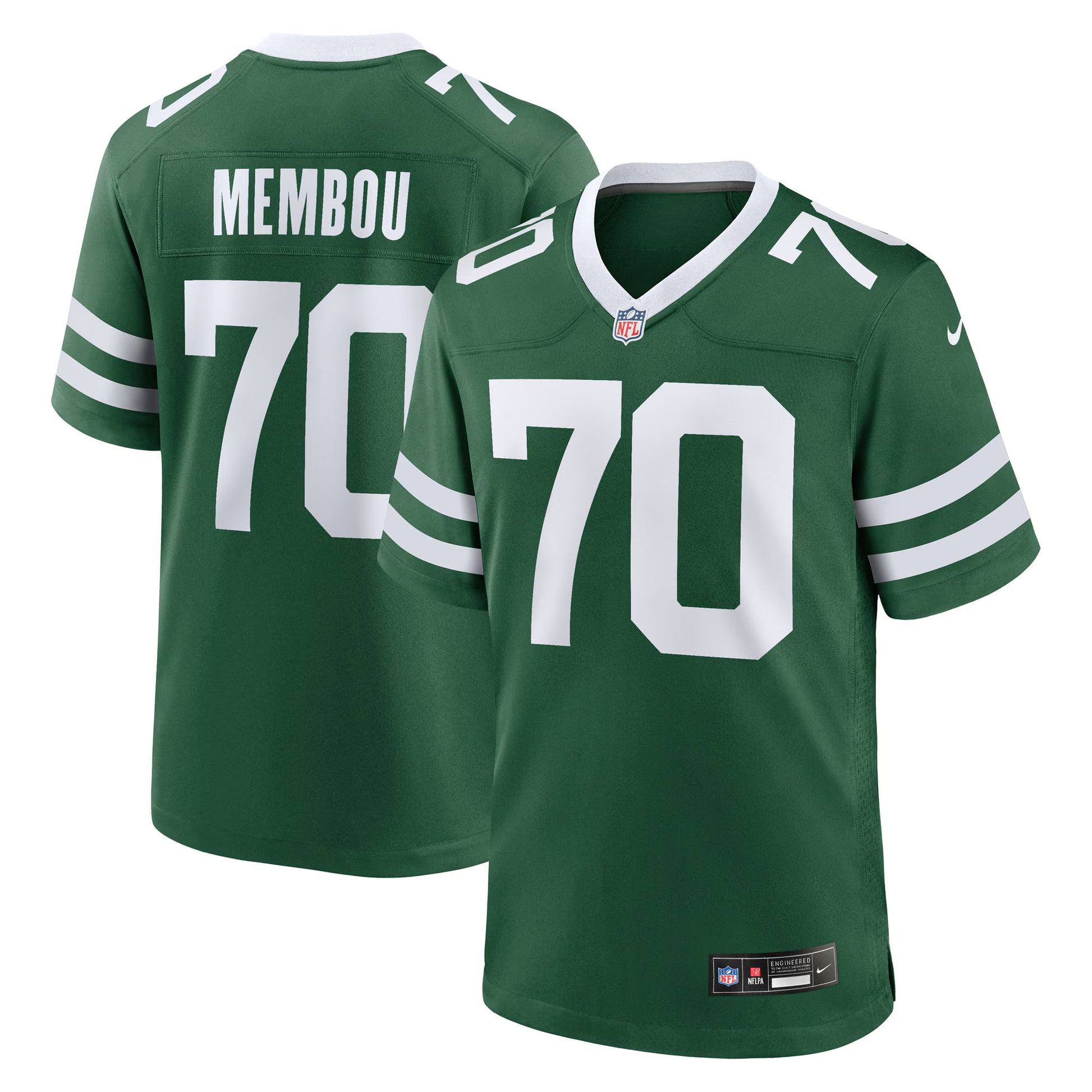 Armand Membou New York Jets Nike 2025 NFL Draft First Round Pick Game Jersey - Legacy