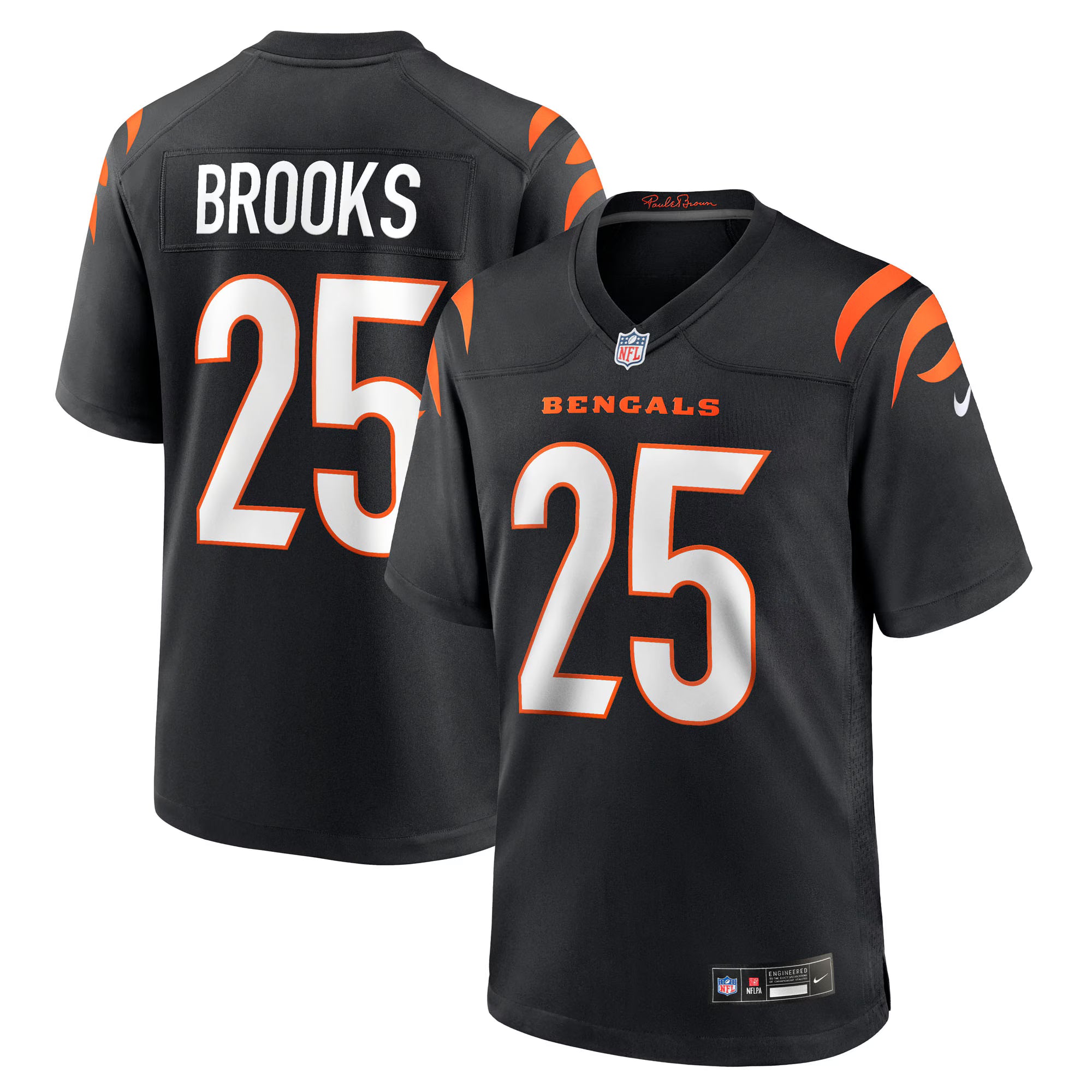 Tahj Brooks Cincinnati Bengals Nike Team Game Jersey -  Black