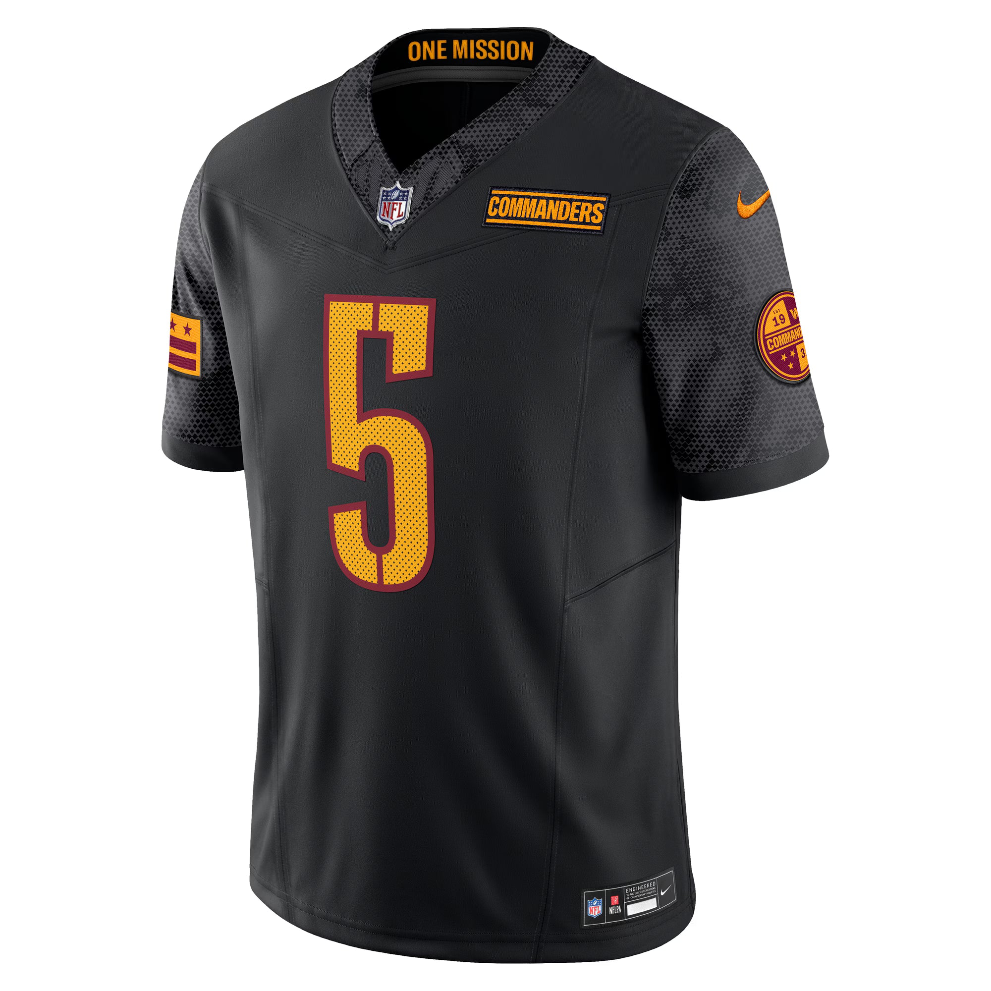 Jayden Daniels Washington Commanders Nike Vapor F.U.S.E. Limited Jersey - Black
