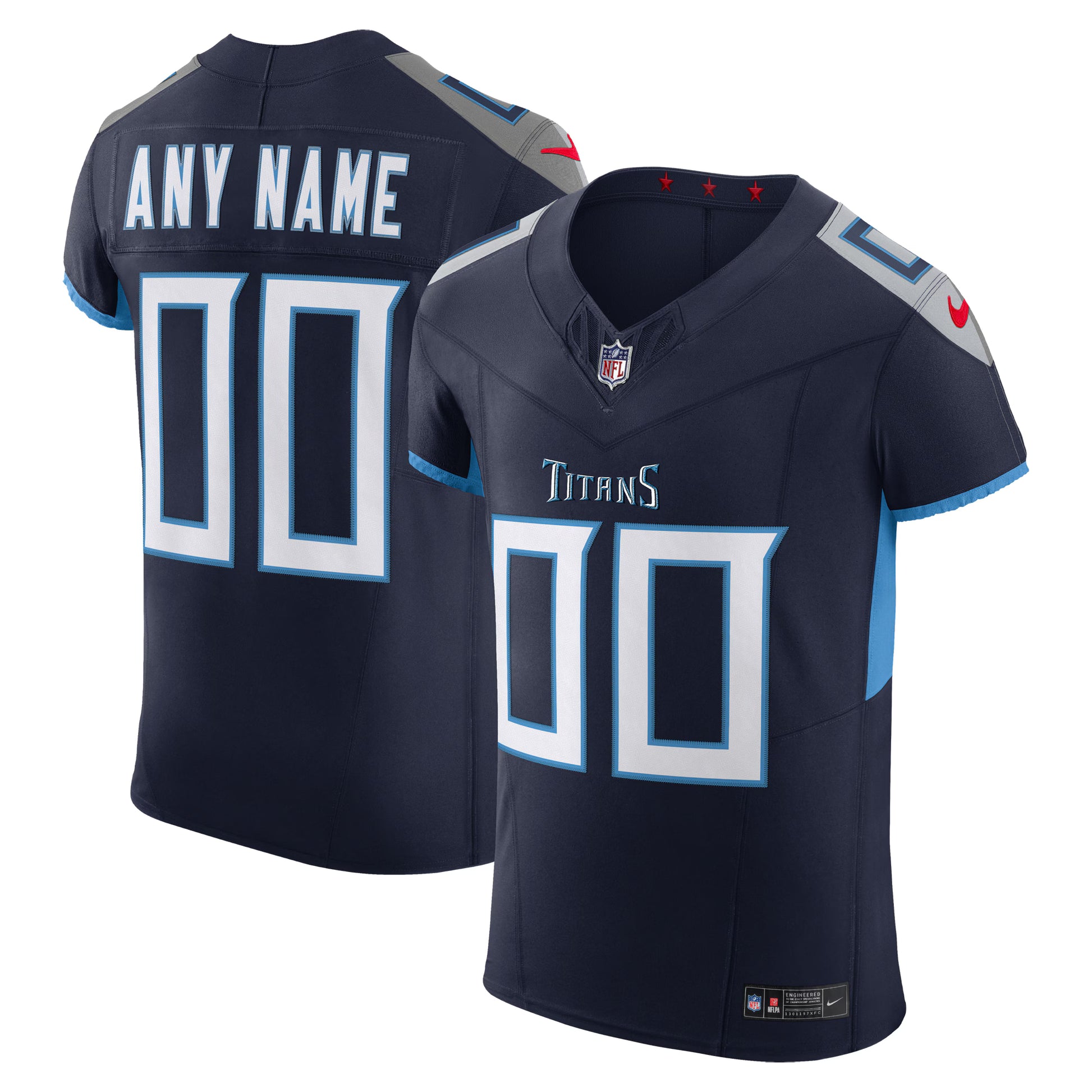 Tennessee Titans Nike  Vapor F.U.S.E. Elite Custom Jersey - Navy