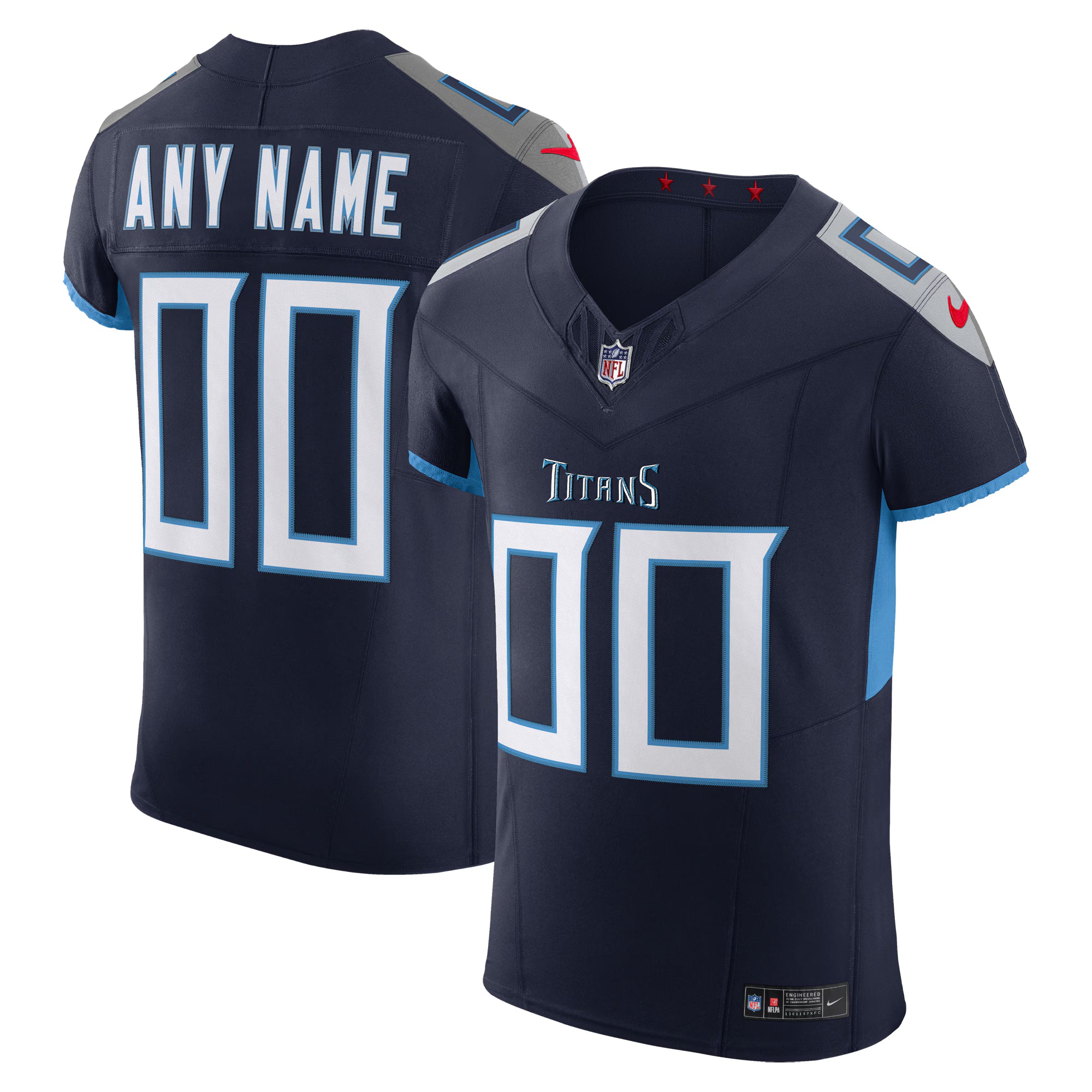Tennessee Titans Nike  Vapor F.U.S.E. Elite Custom Jersey - Navy