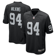 Christian Wilkins Las Vegas Raiders Nike Team Game Jersey -  Black