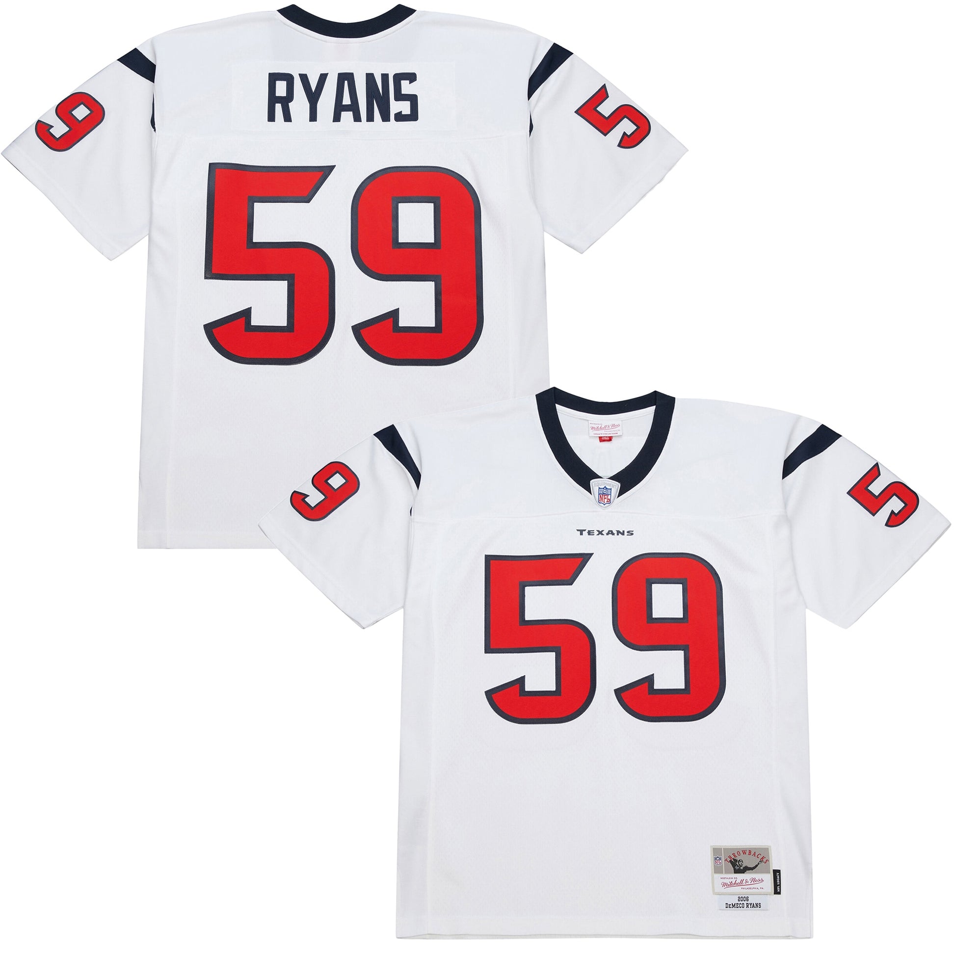 DeMeco Ryans Houston Texans Mitchell &amp; Ness 2006 Legacy Replica Jersey - White