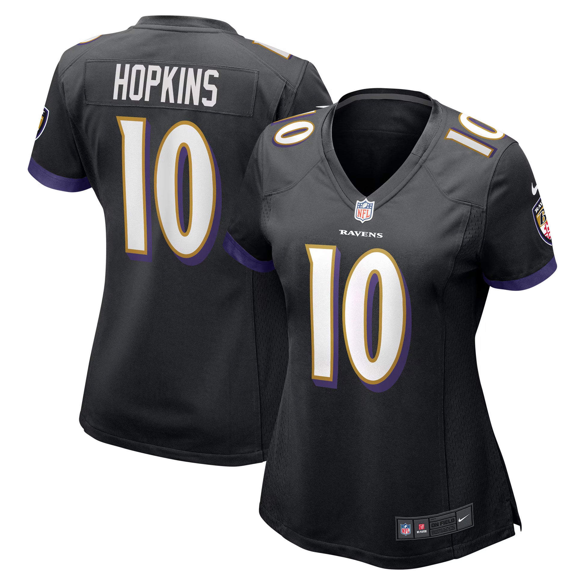 DeAndre Hopkins Baltimore Ravens Nike Women's Alternate Game Jersey -  Black