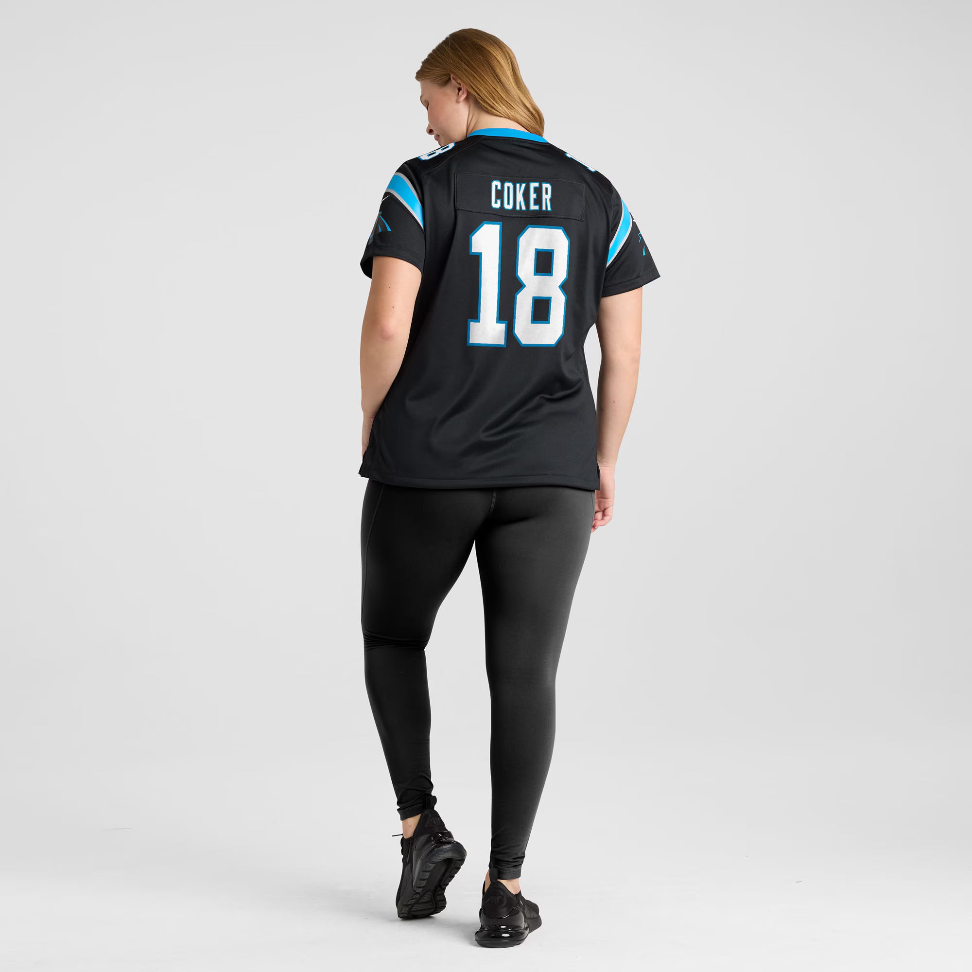 Jalen Coker Carolina Panthers Nike Women's Team Game Jersey -  Black