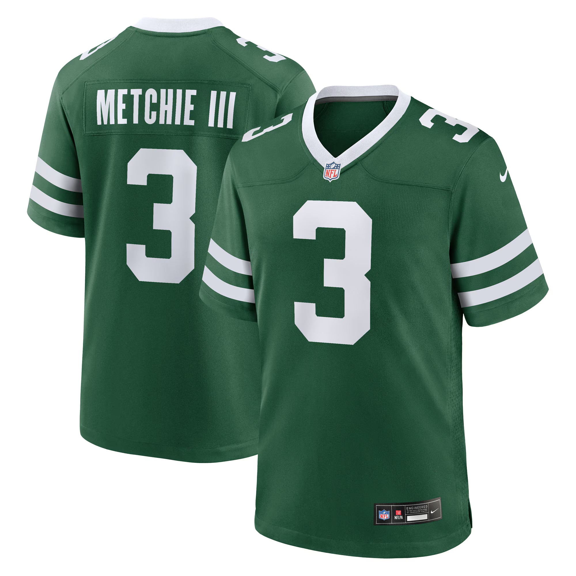 John Metchie III New York Jets Nike Team Game Jersey - Legacy Green