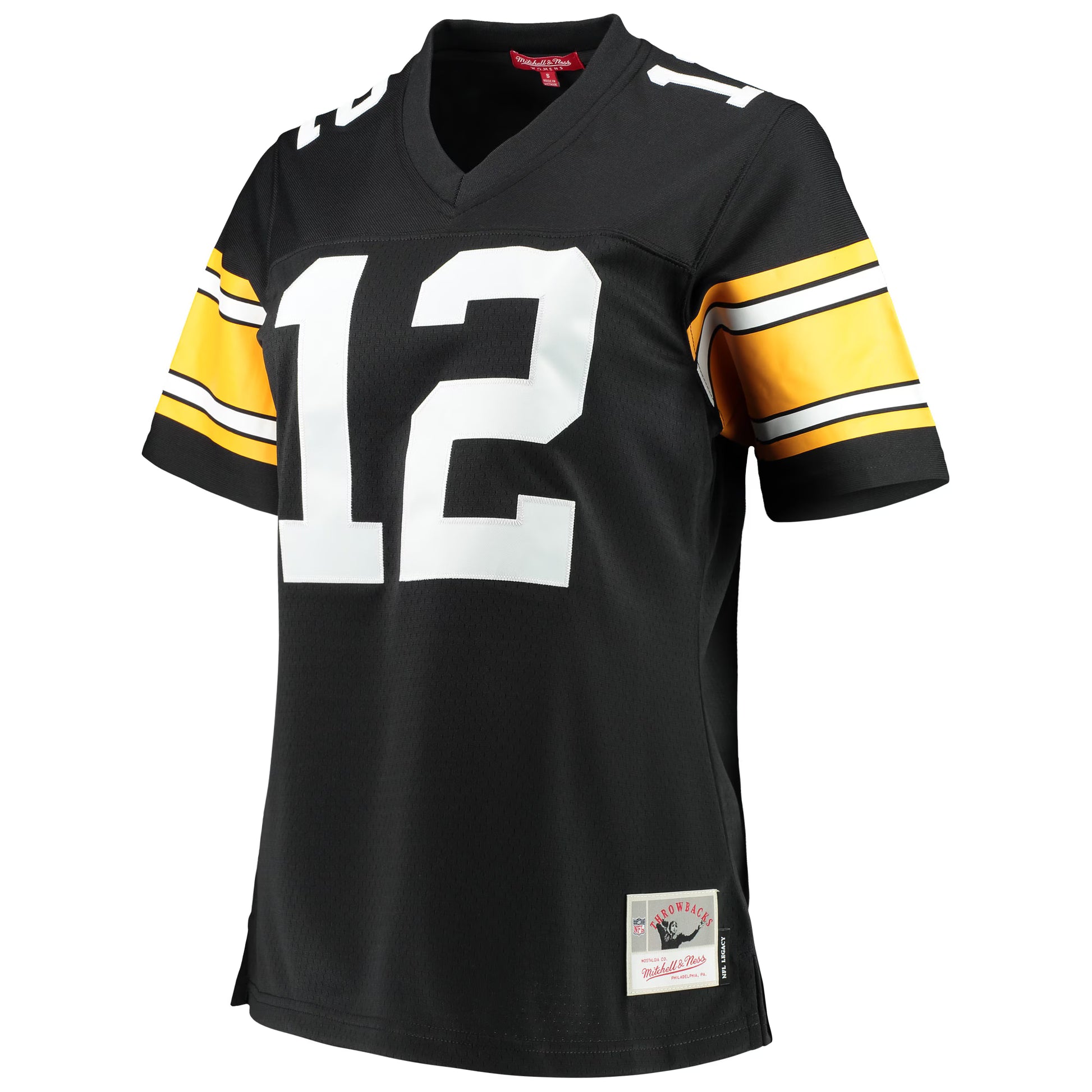 Terry Bradshaw Pittsburgh Steelers Mitchell &amp; Ness Women's Legacy Replica Player Jersey - Black