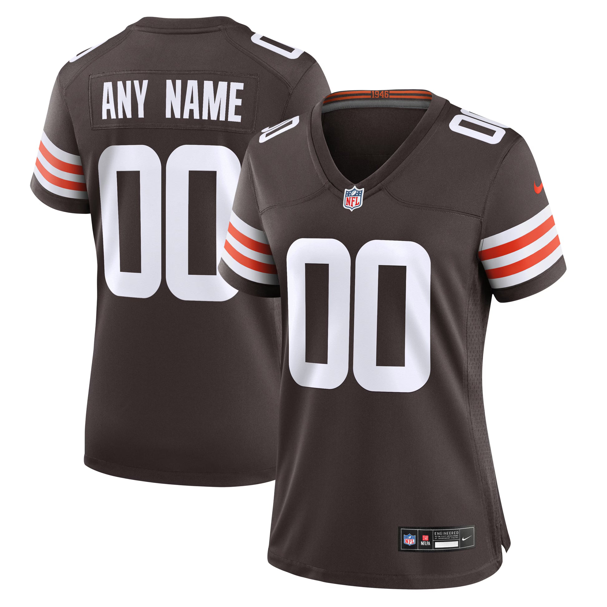 Nike Cleveland Browns Women's Custom Game Jersey - Brown