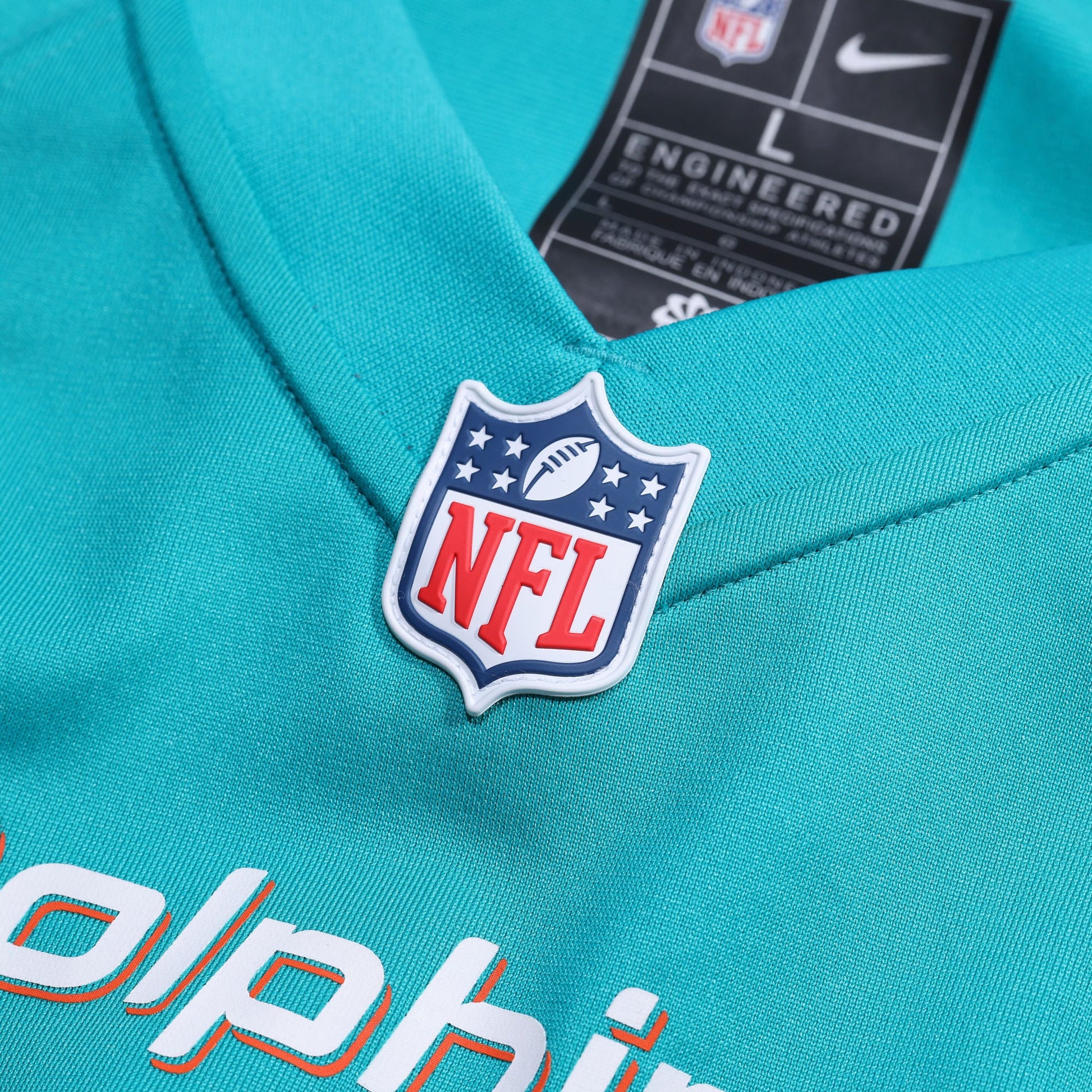 Miami Dolphins Nike Custom Game Jersey - Aqua