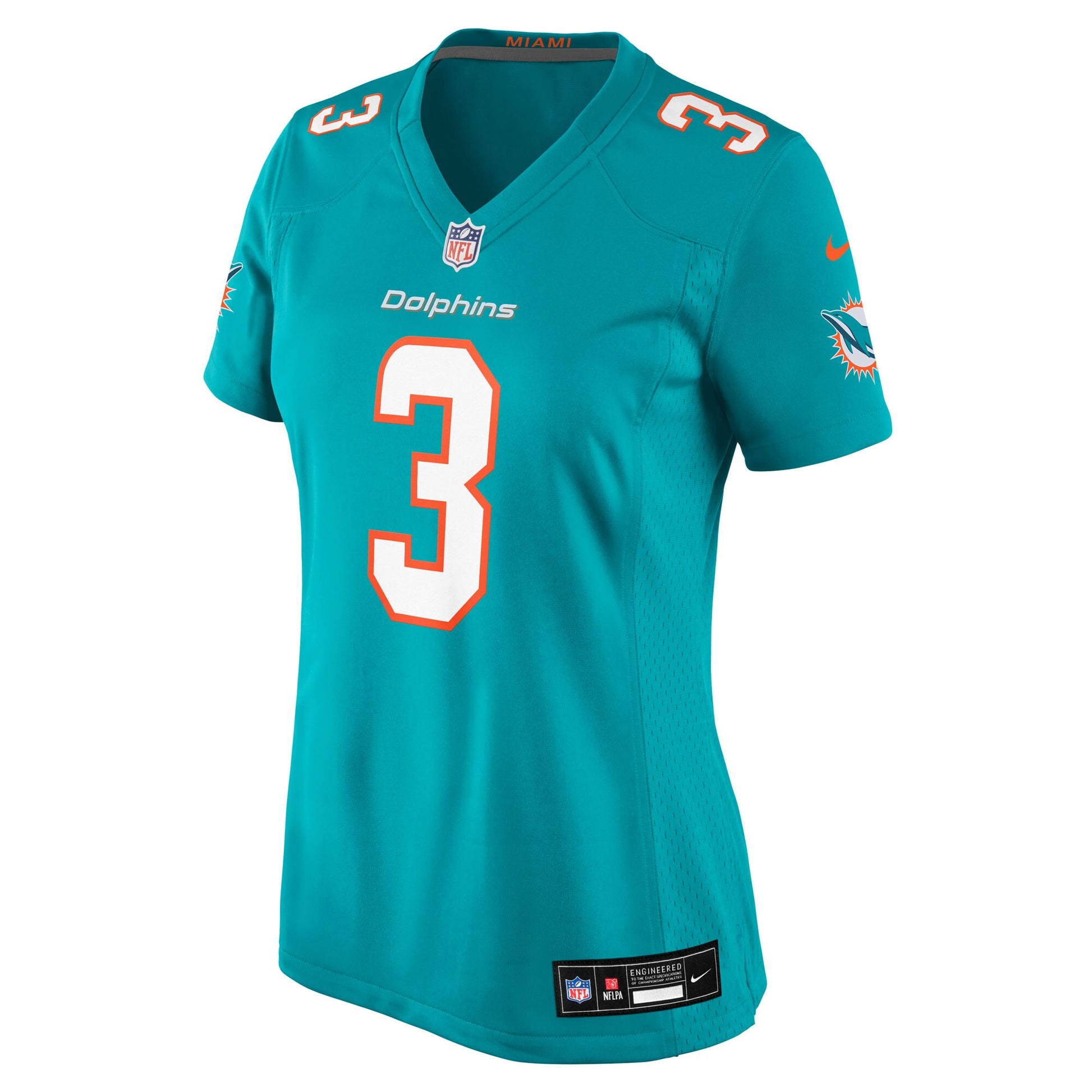 K.J. Britt Miami Dolphins Nike Women's Team Game Jersey -  Aqua