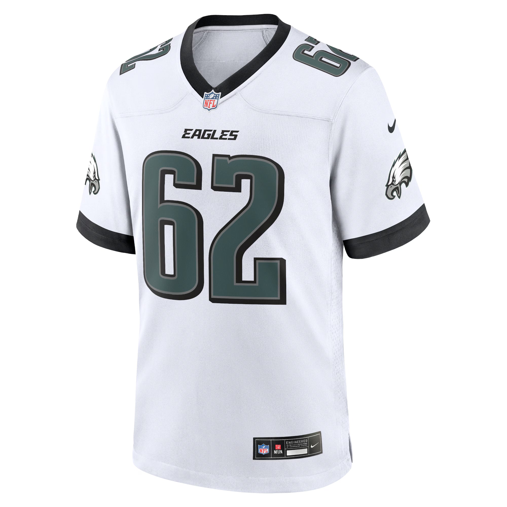 Jason Kelce Philadelphia Eagles Nike White Game Jersey - White