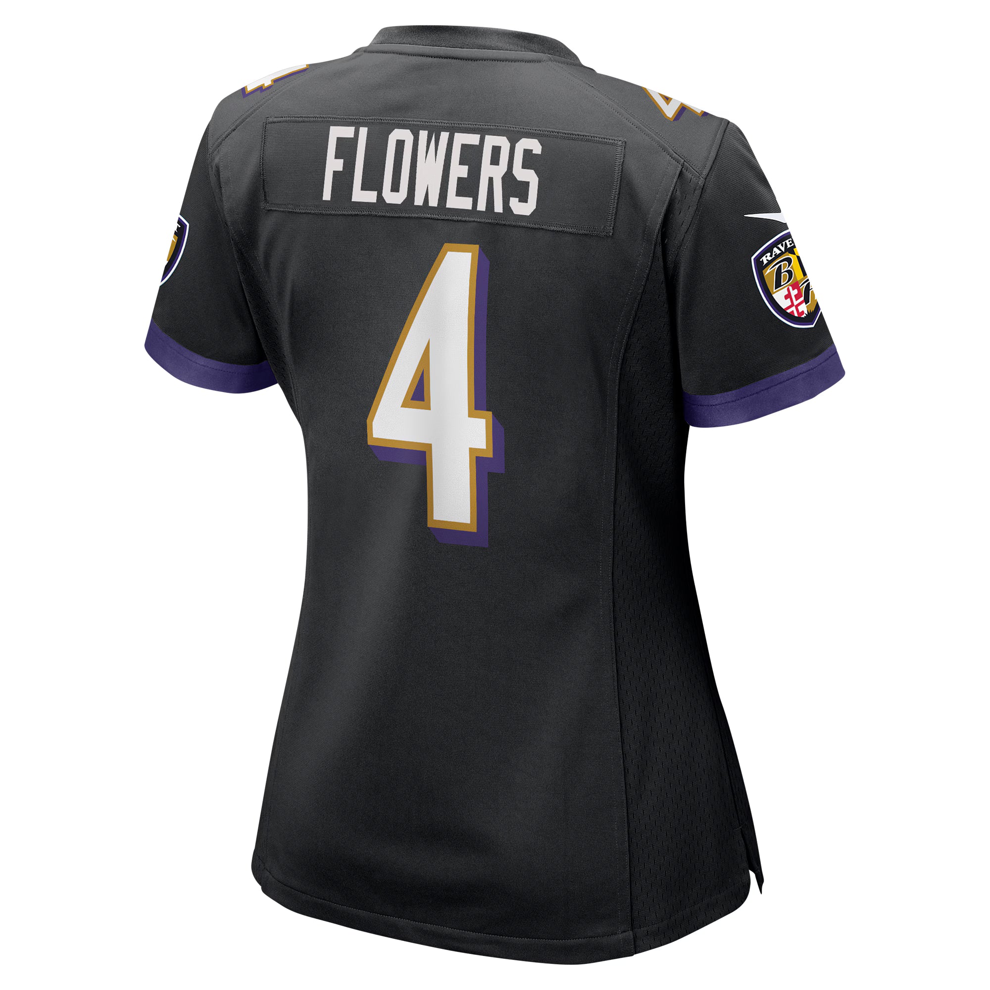 Zay Flowers Baltimore Ravens Nike Women's Alternate Game Jersey - Black