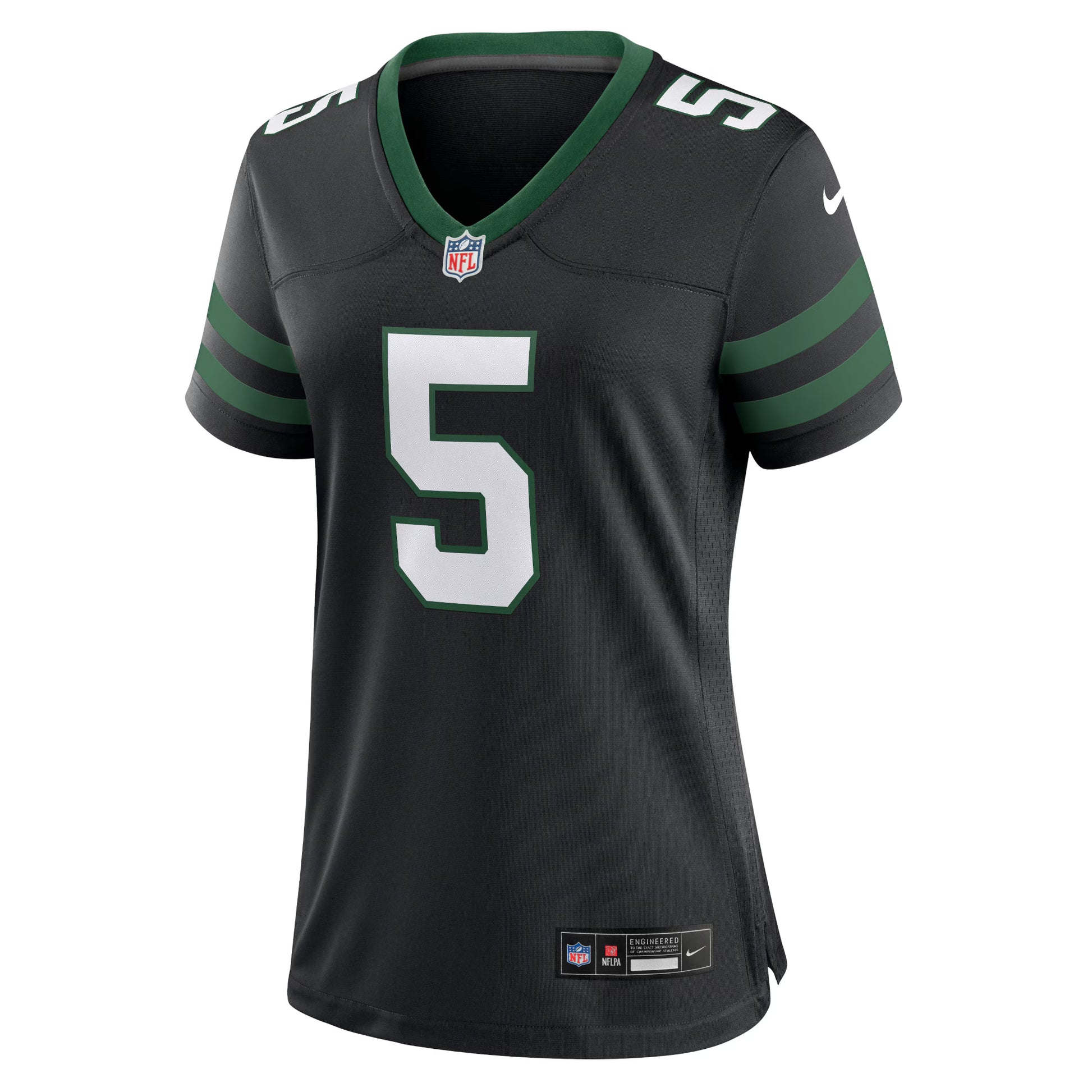 Garrett Wilson New York Jets Nike Women's Alternate Game Jersey - Legacy Black