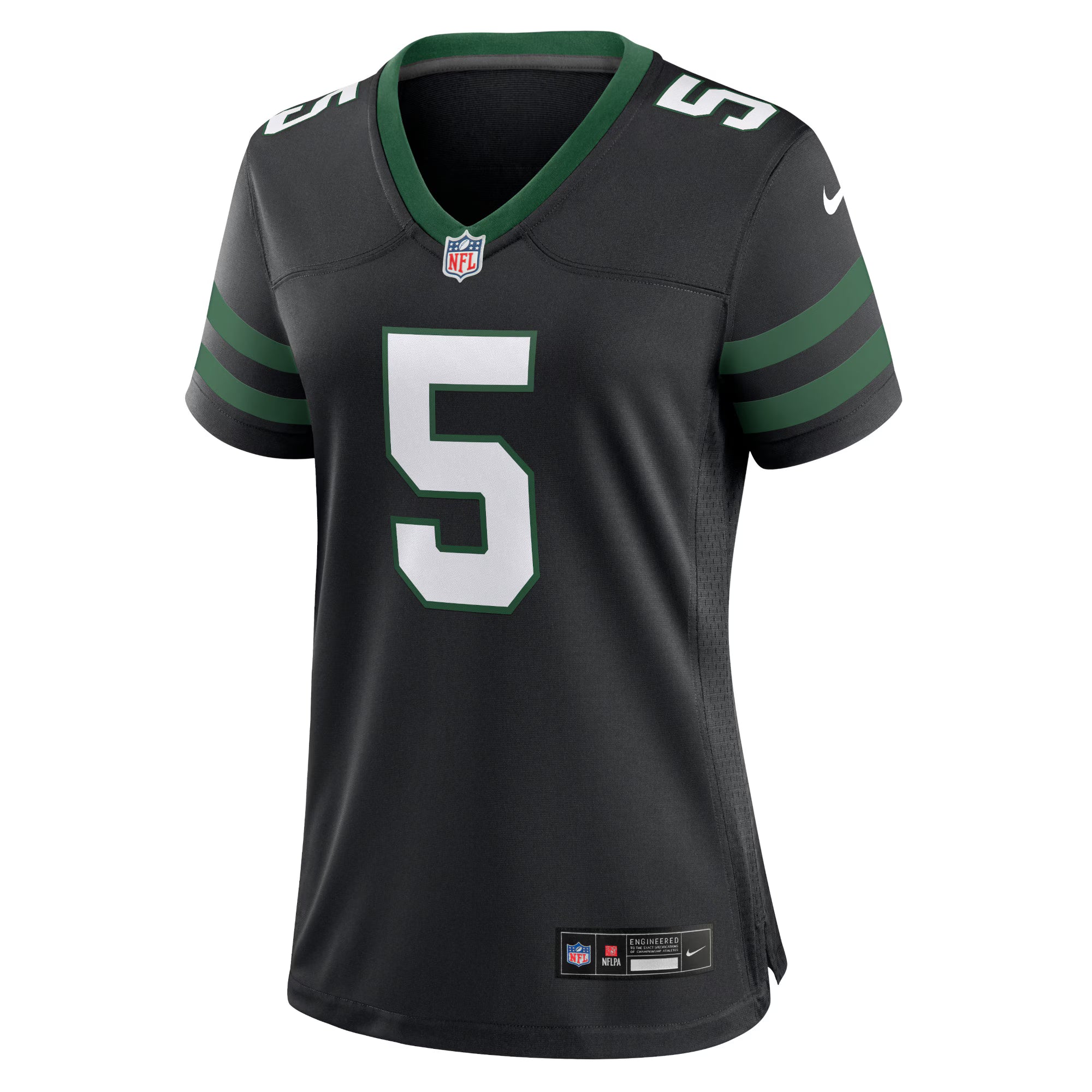 Garrett Wilson New York Jets Nike Women's Alternate Game Jersey - Legacy Black