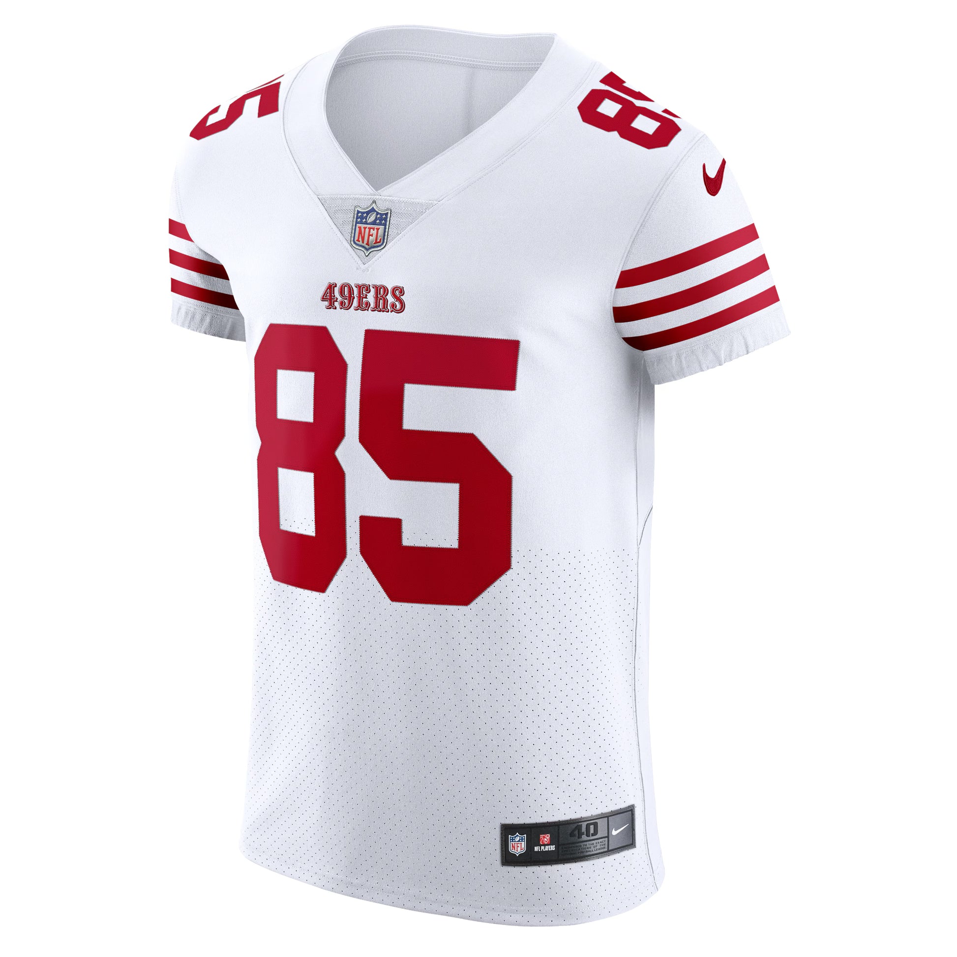 George Kittle San Francisco 49ers Nike Vapor Elite Jersey - White