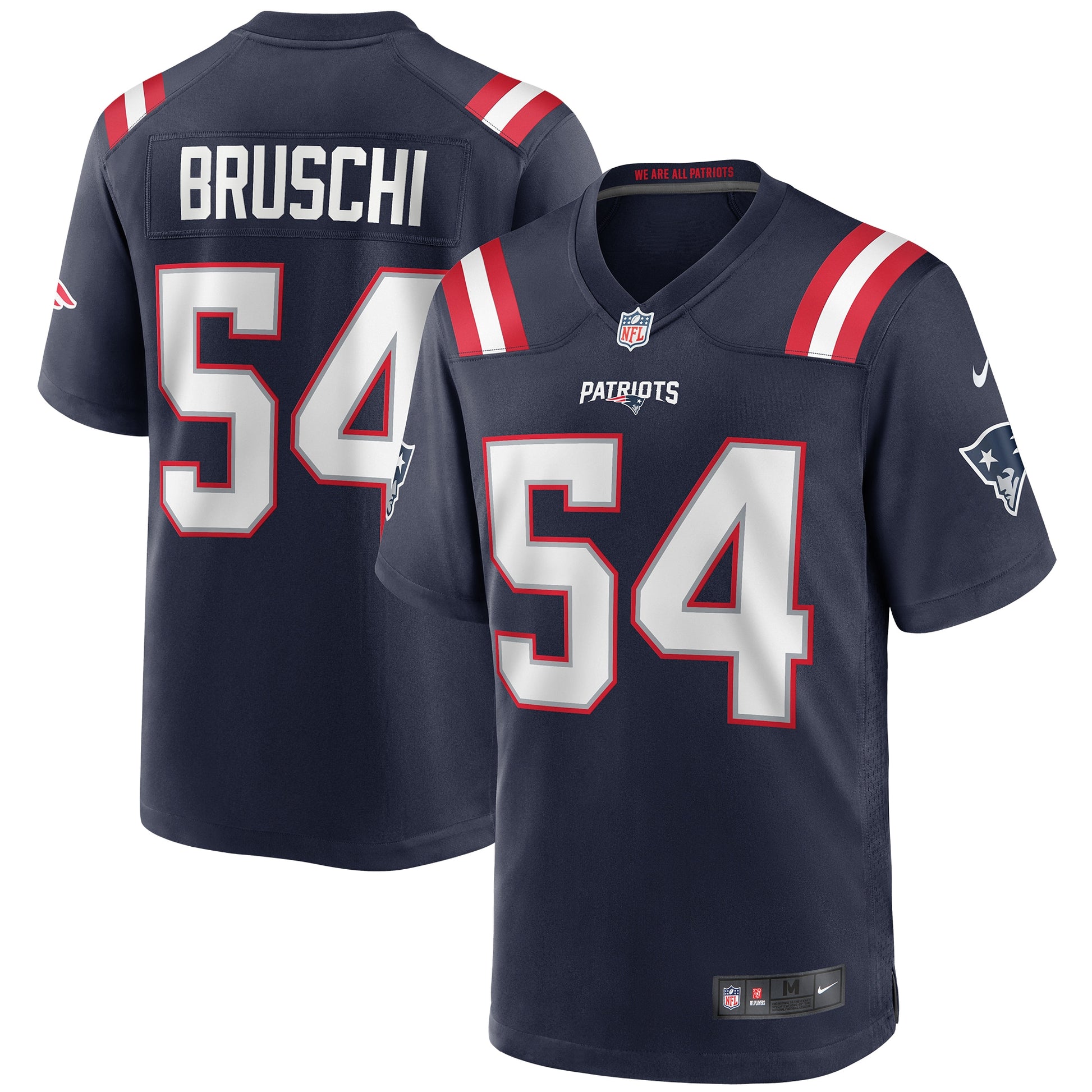 Tedy Bruschi New England Patriots Nike Game Retired Player Jersey - Navy