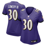 Reuben Lowery III Baltimore Ravens Nike Women's Team Game Jersey -  Purple