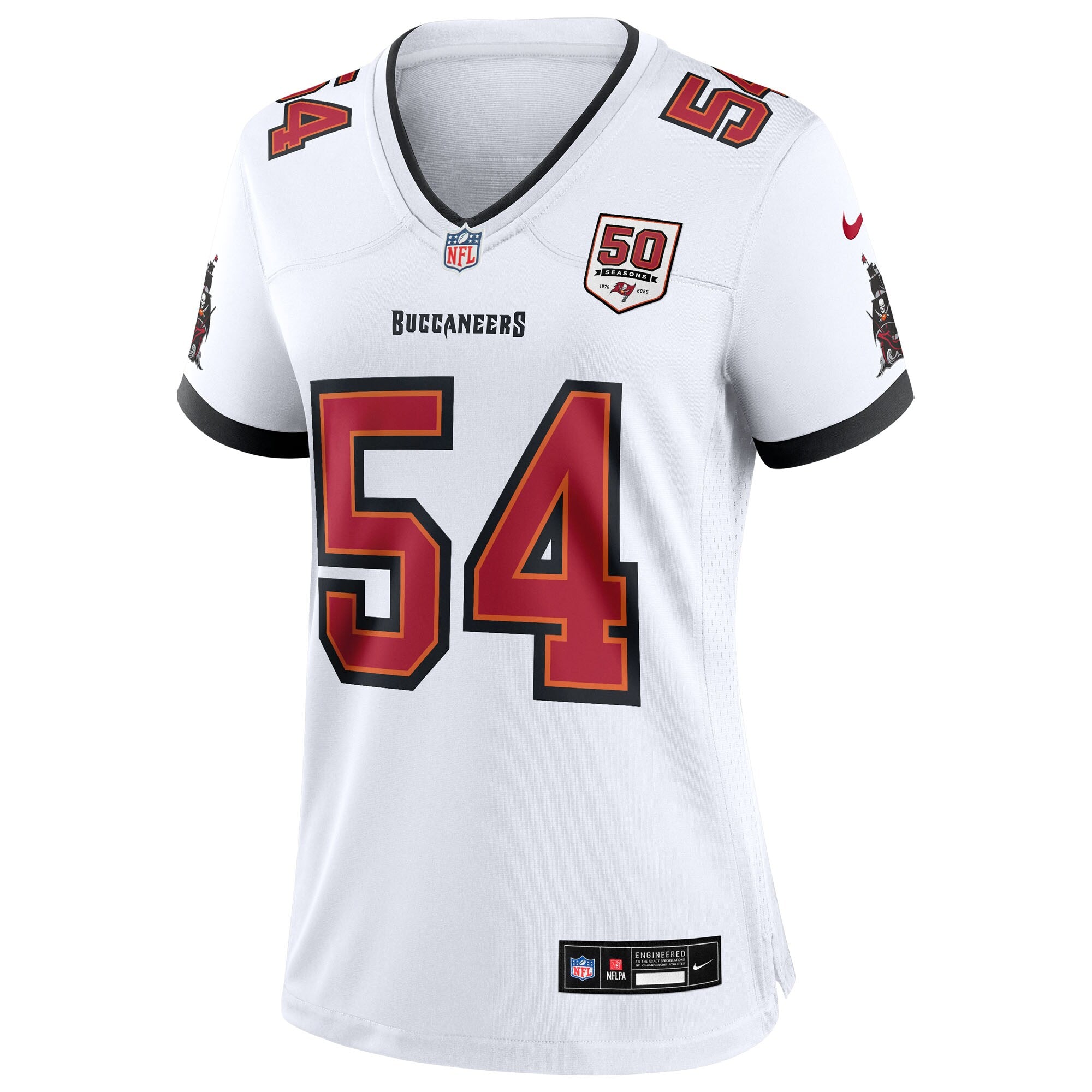Lavonte David Tampa Bay Buccaneers Nike Women's 50th Anniversary White Game Jersey - White