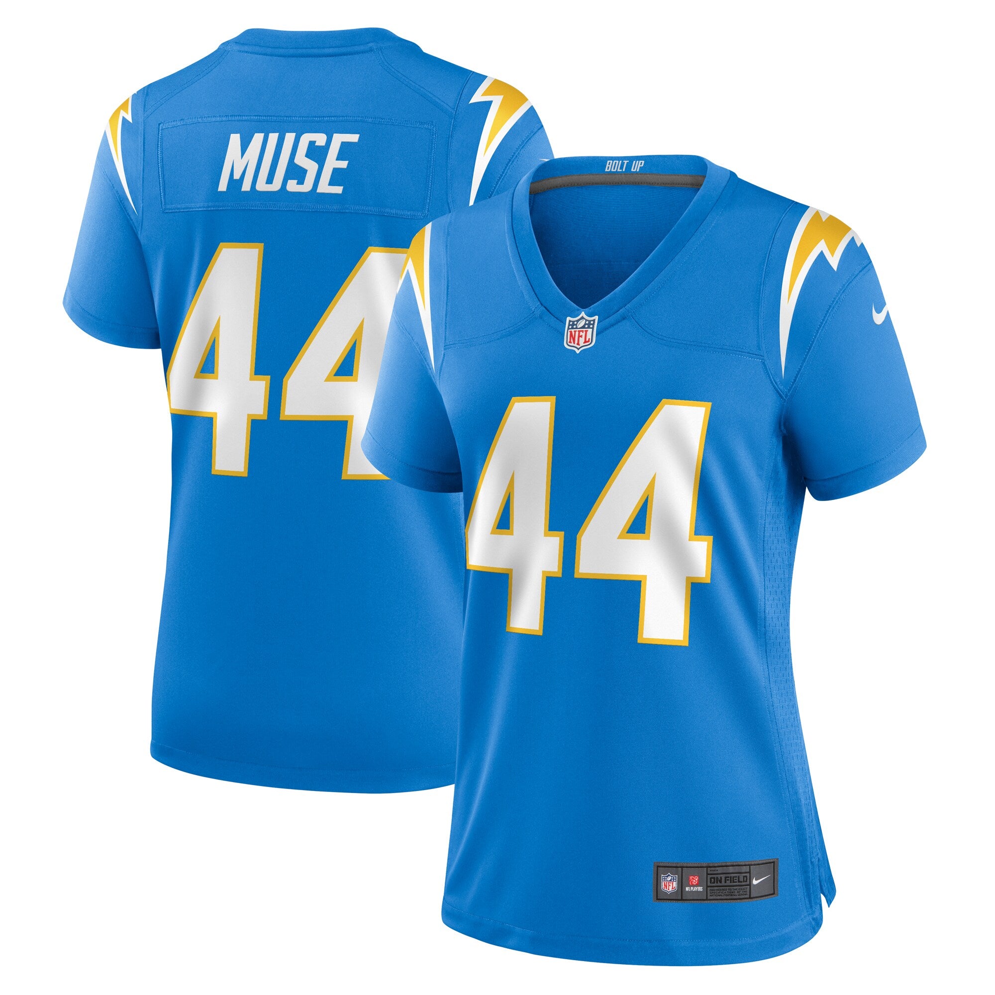 Tanner Muse Los Angeles Chargers Nike Women's Team Game Jersey -  Powder Blue