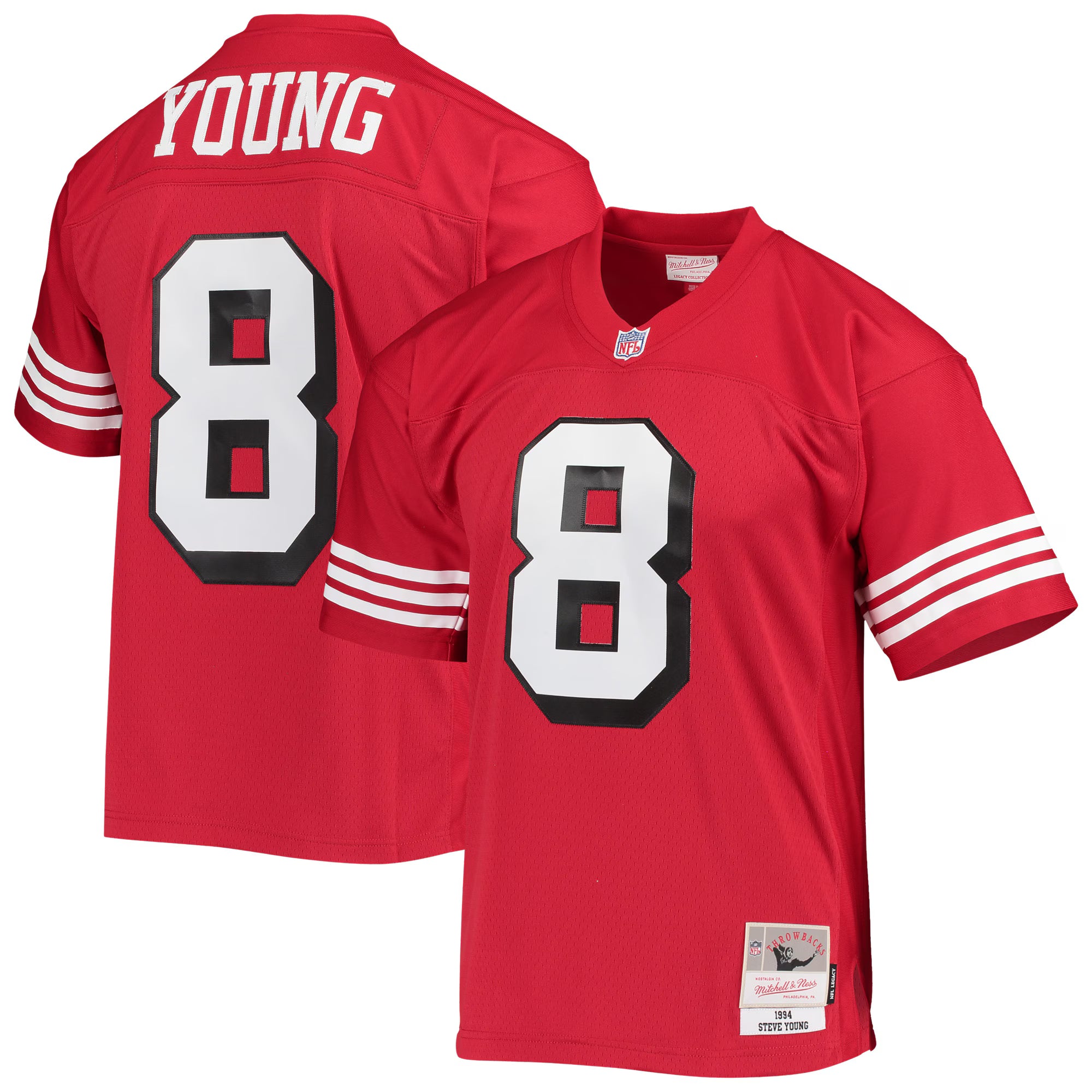 Steve Young San Francisco 49ers Mitchell &amp; Ness Legacy Replica Jersey - Scarlet