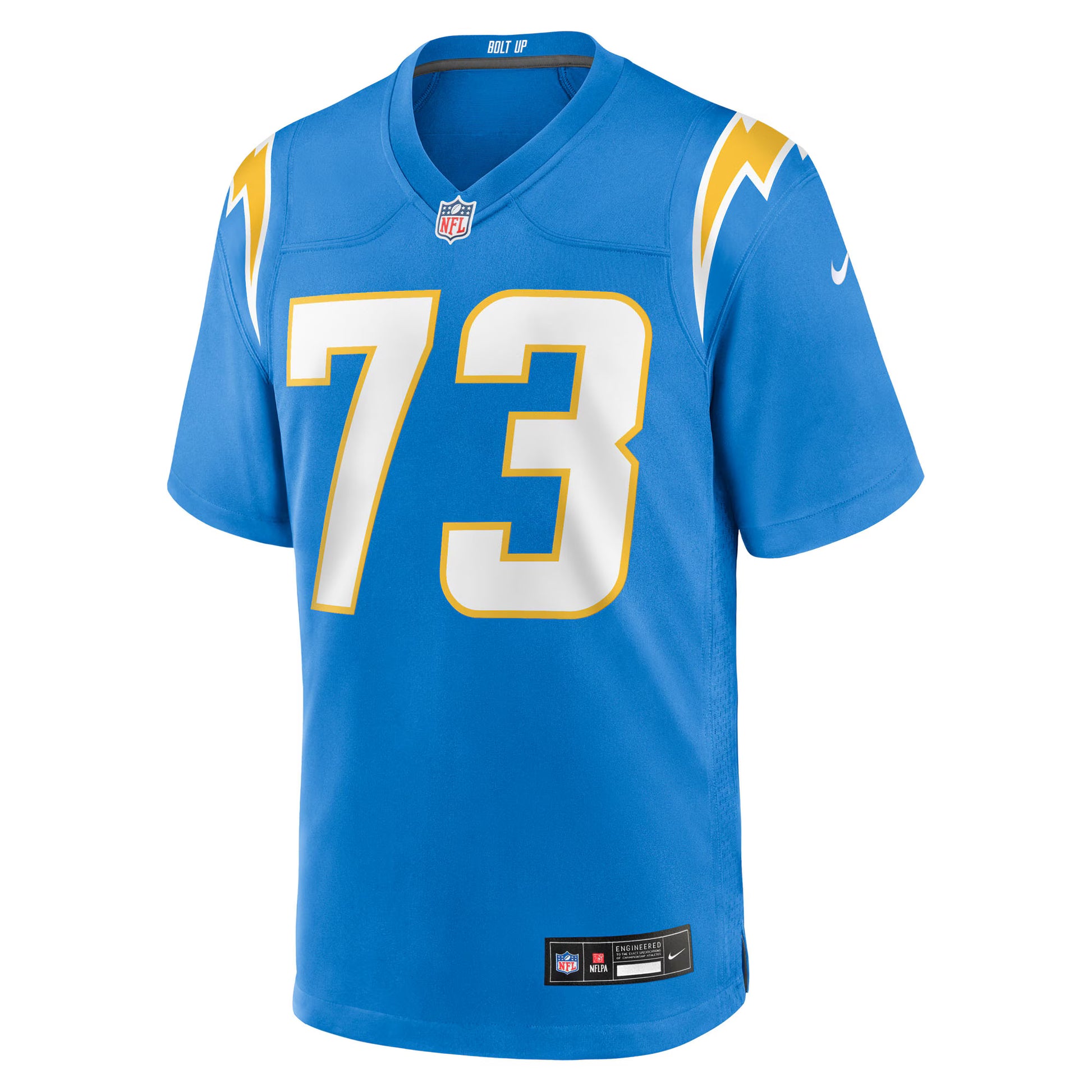 Mekhi Becton Los Angeles Chargers Nike Team Game Jersey -  Powder Blue