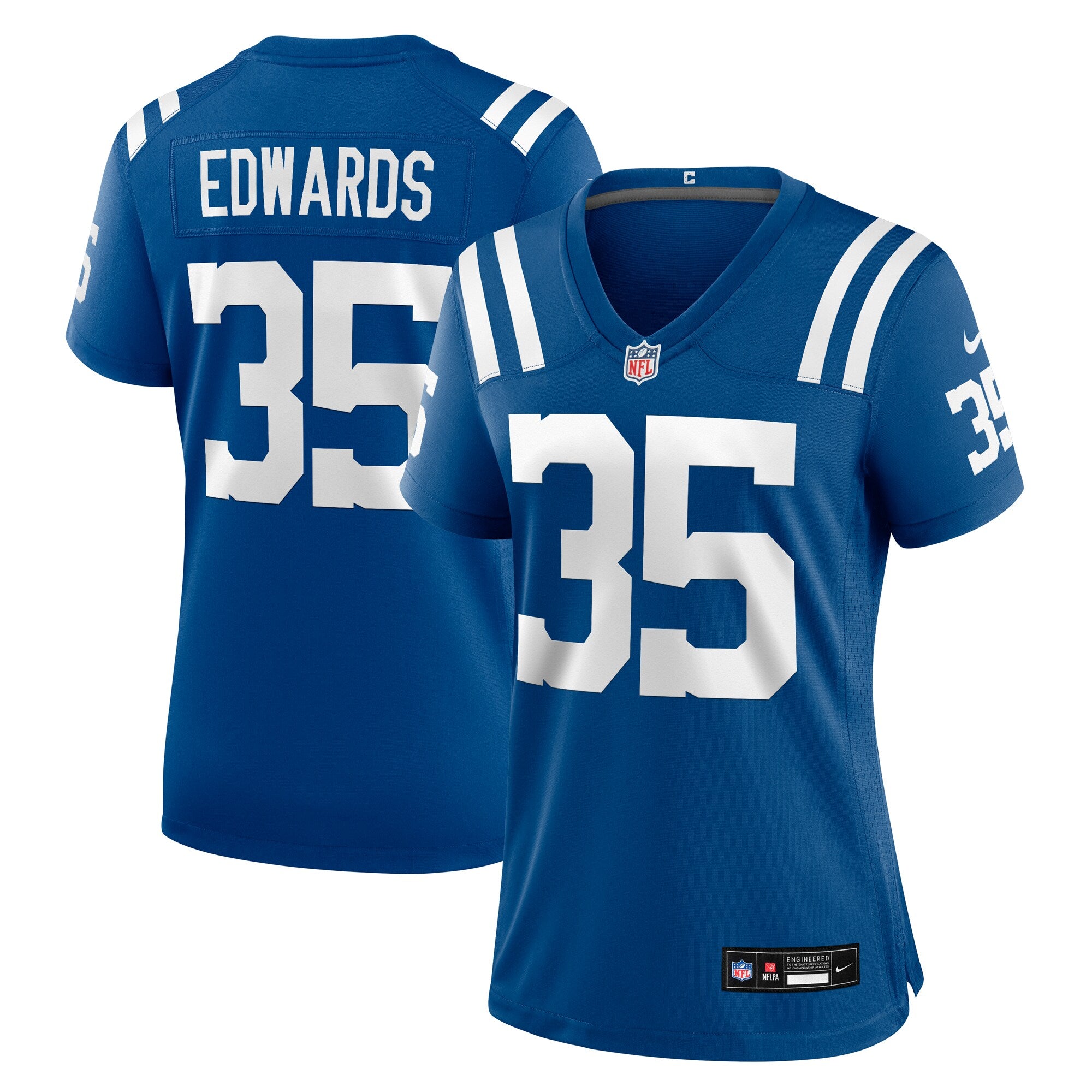 Johnathan Edwards Indianapolis Colts Nike Women's Team Game Jersey -  Royal