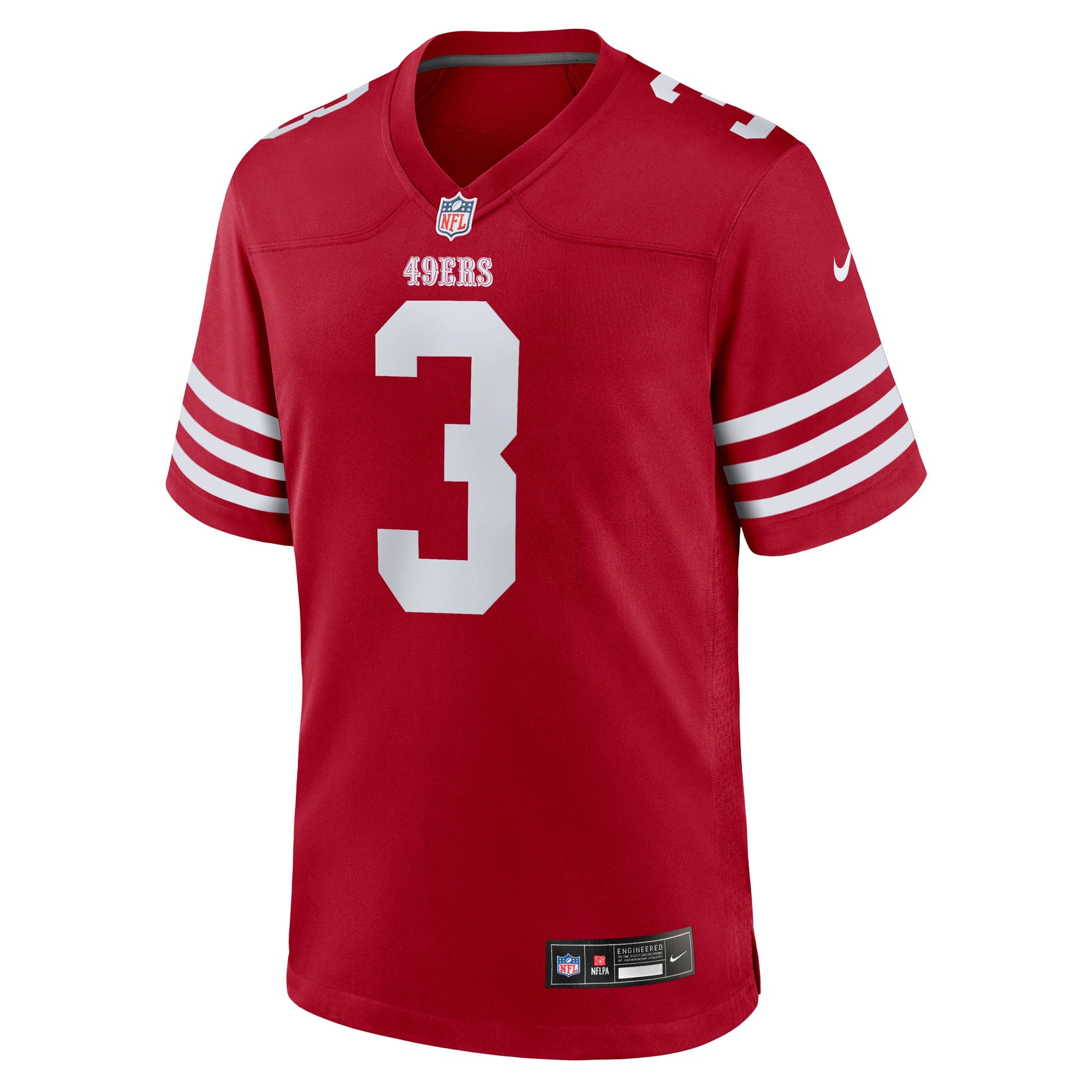 Brian Robinson Jr. San Francisco 49ers Nike Team Game Jersey -  Scarlet