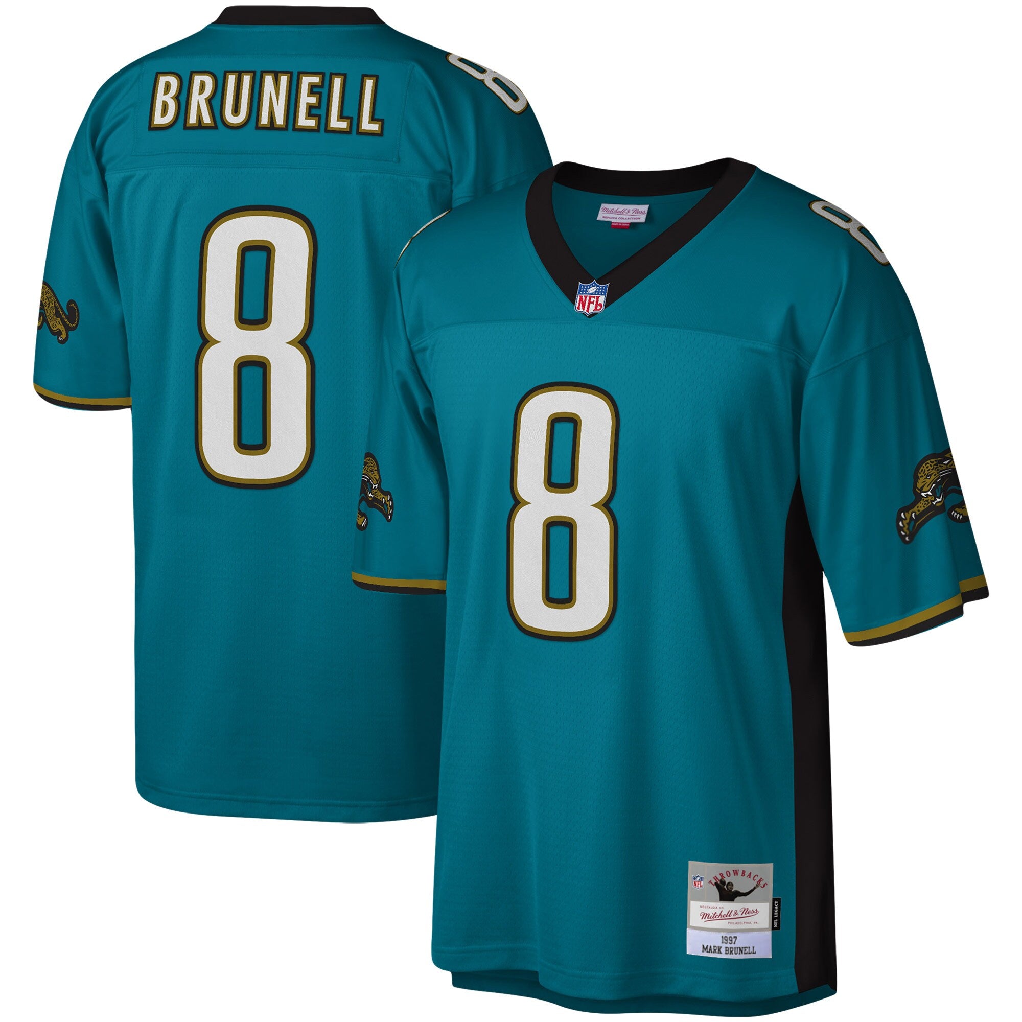 Mark Brunell Jacksonville Jaguars Mitchell &amp; Ness Legacy Replica Jersey - Teal