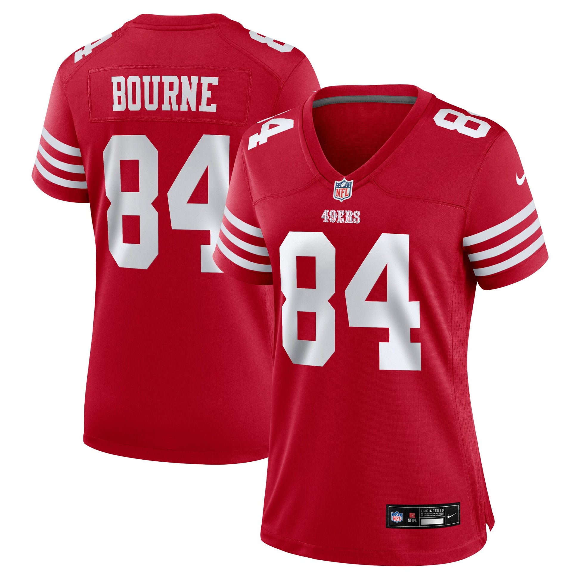 Kendrick Bourne San Francisco 49ers Nike Women's Team Game Jersey -  Scarlet