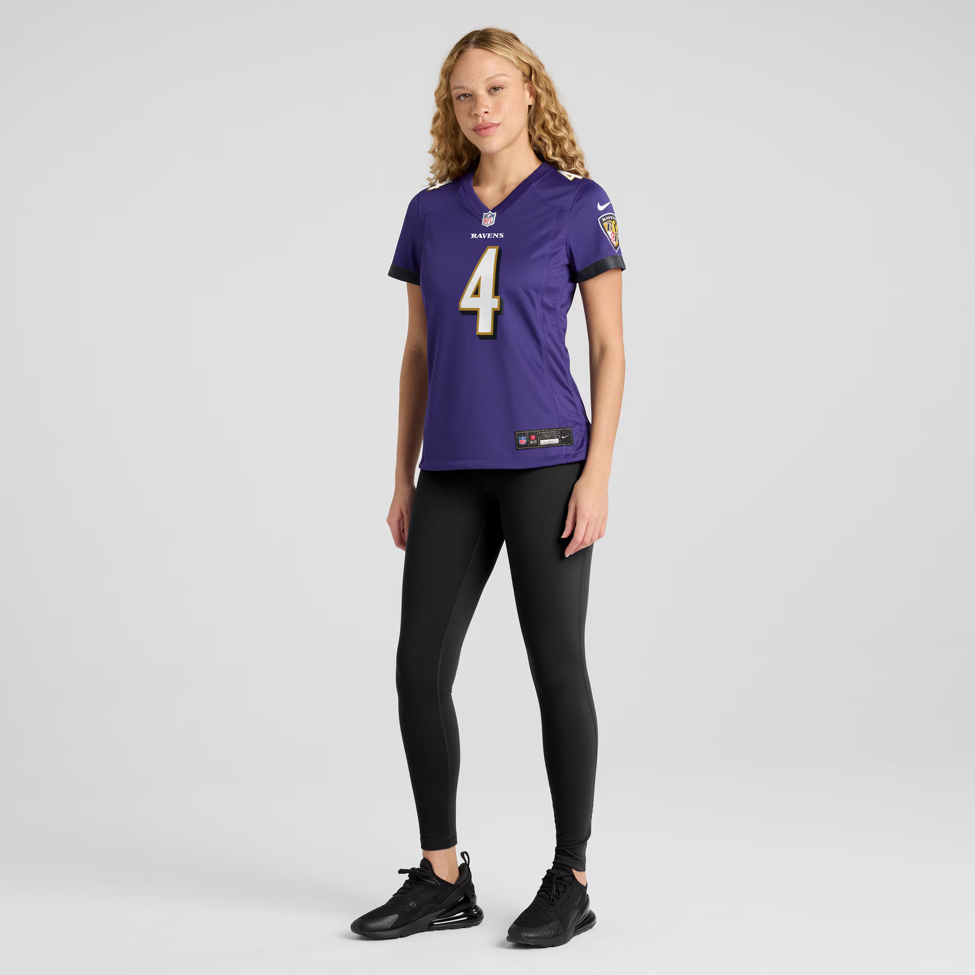 Zay Flowers Baltimore Ravens Nike Women's Team Game Jersey - Purple