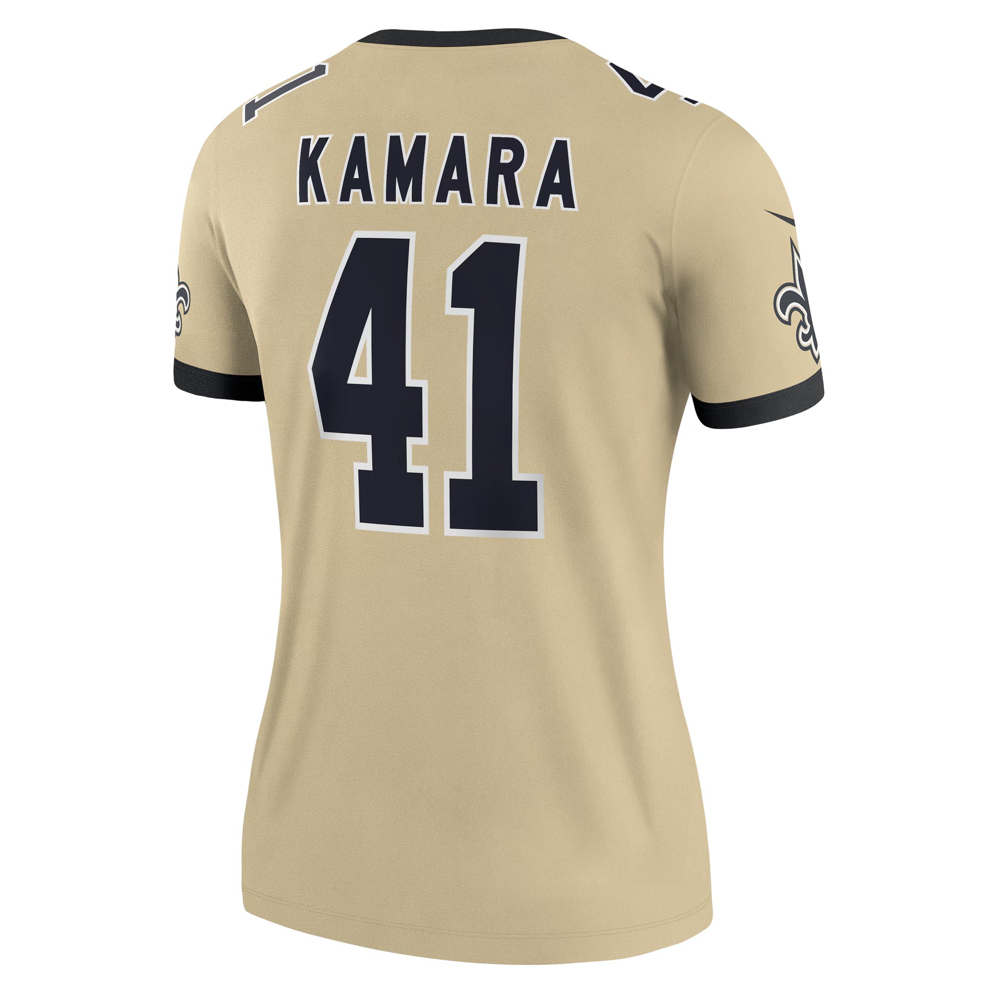 Alvin Kamara New Orleans Saints Nike Women's Gameday Golds Alternate Legend Player Performance Top - Gold
