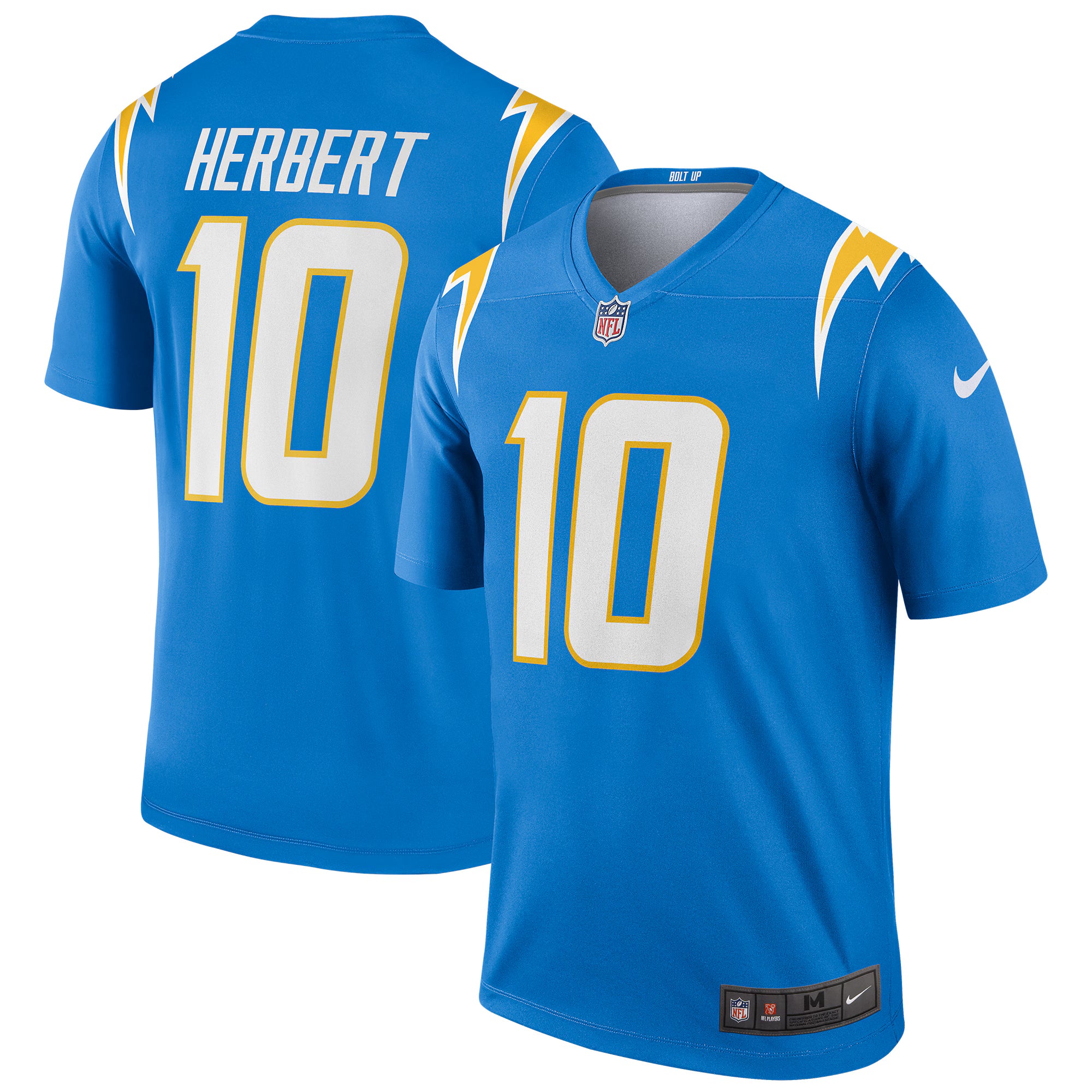Justin Herbert Los Angeles Chargers Nike Legend Player Performance Top - Powder Blue