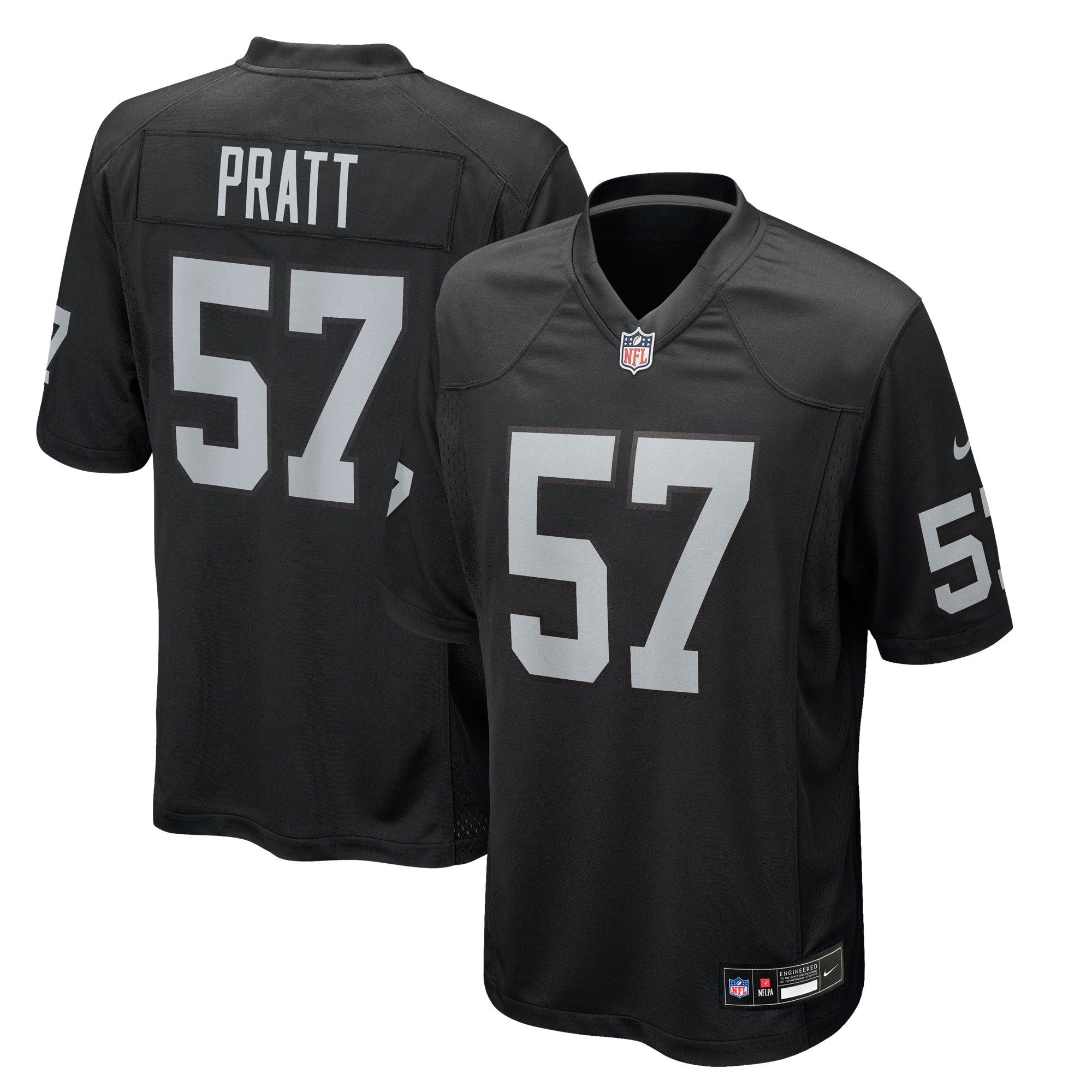 Germaine Pratt Las Vegas Raiders Nike Team Game Jersey -  Black