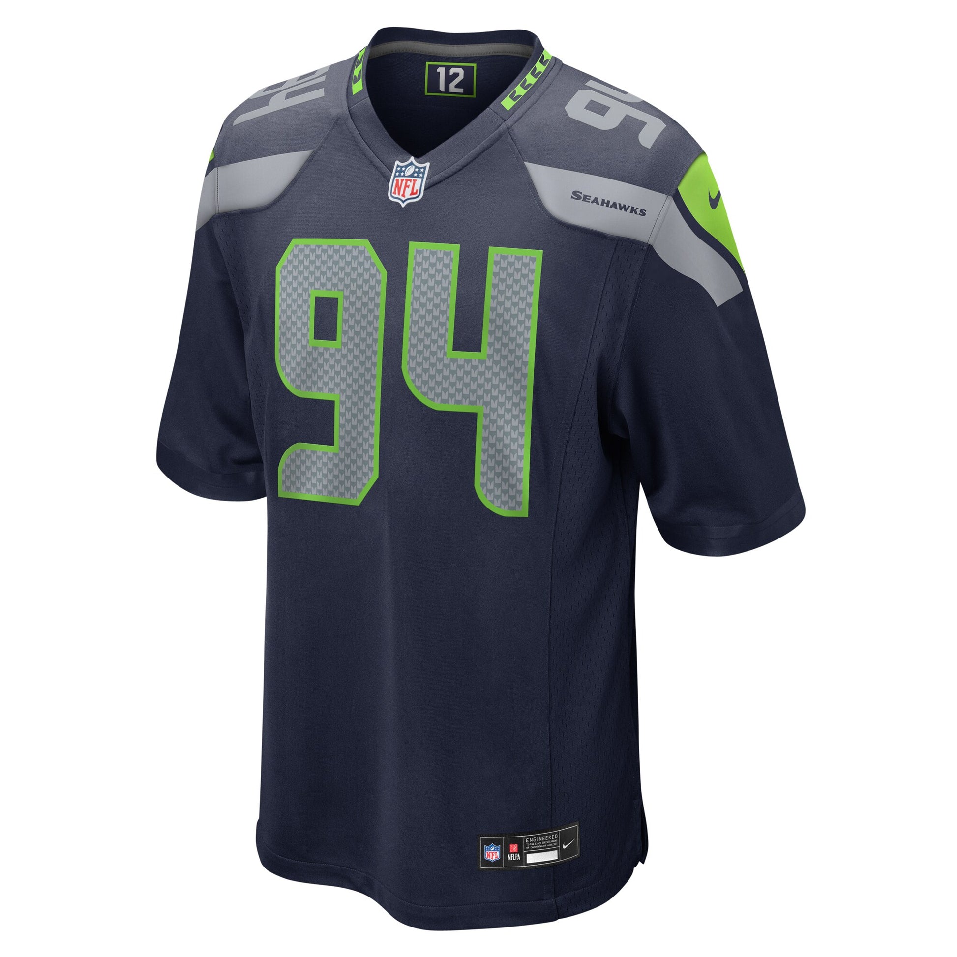 Mike Morris Seattle Seahawks Nike  Game Jersey -  College Navy