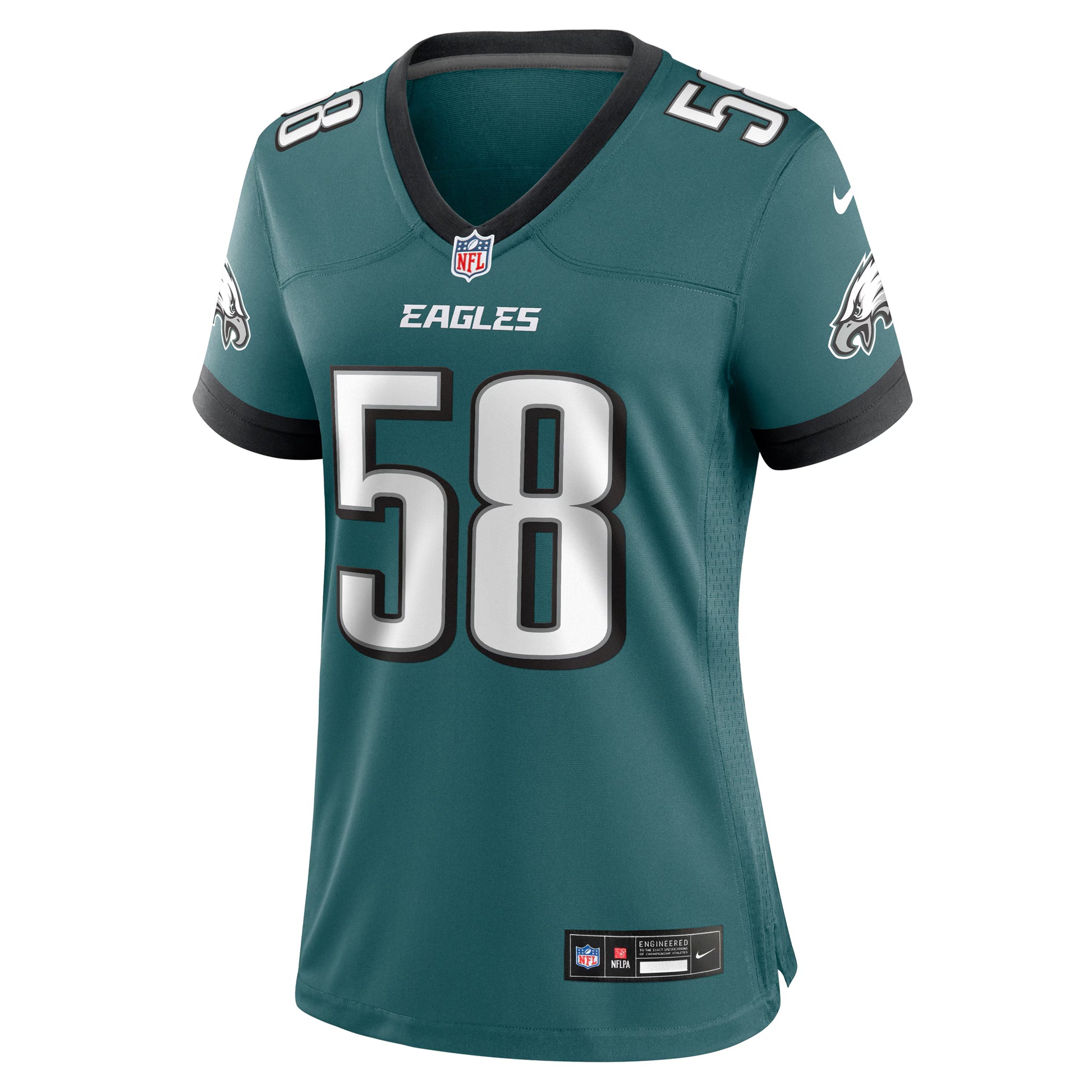 Jalyx Hunt Philadelphia Eagles Nike Women's Team Game Jersey - Midnight Green