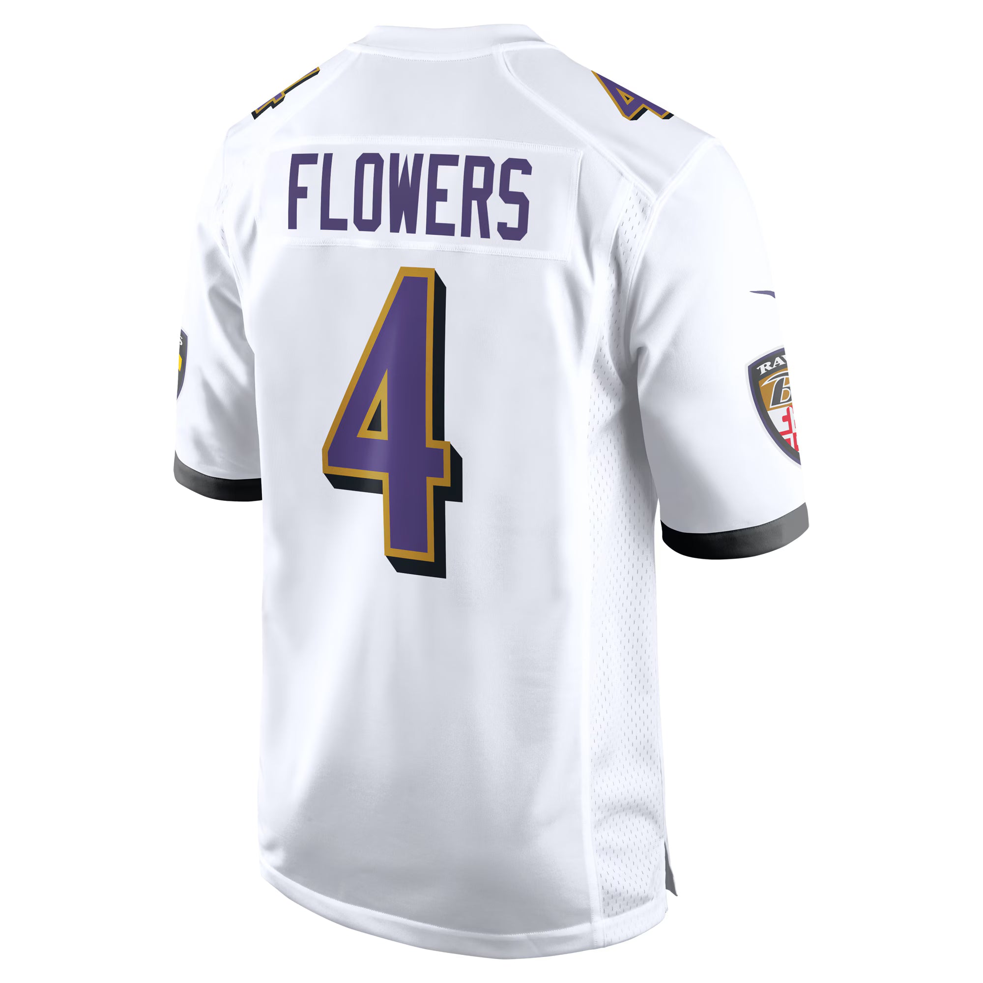 Zay Flowers Baltimore Ravens Nike  Game Jersey -  White