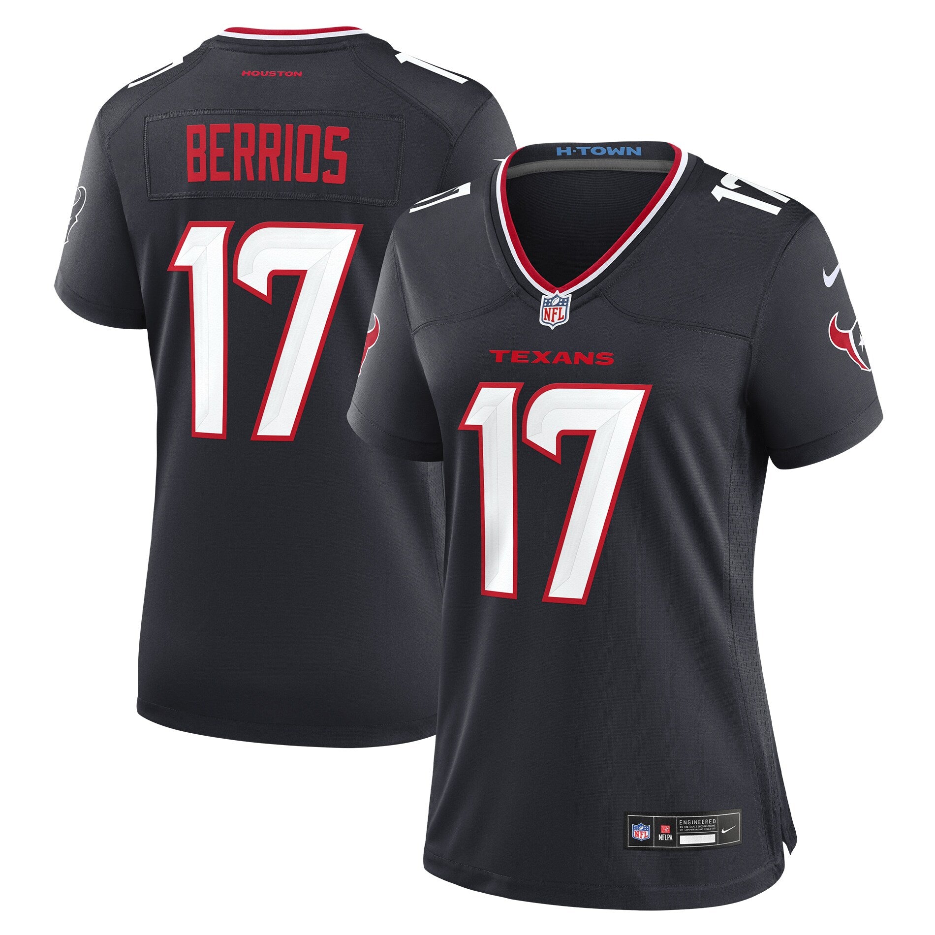 Braxton Berrios Houston Texans Nike Women's Team Game Jersey -  Navy