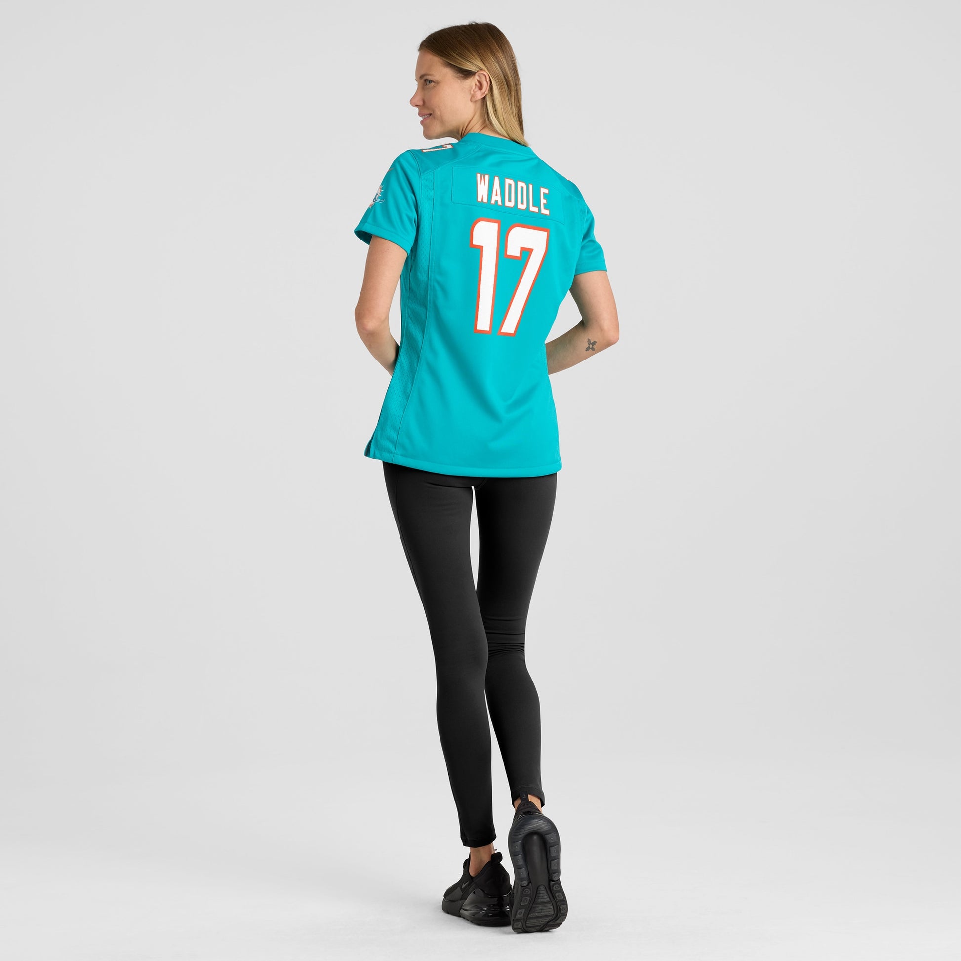 Jaylen Waddle Miami Dolphins Nike Women's Game Player Jersey - Aqua