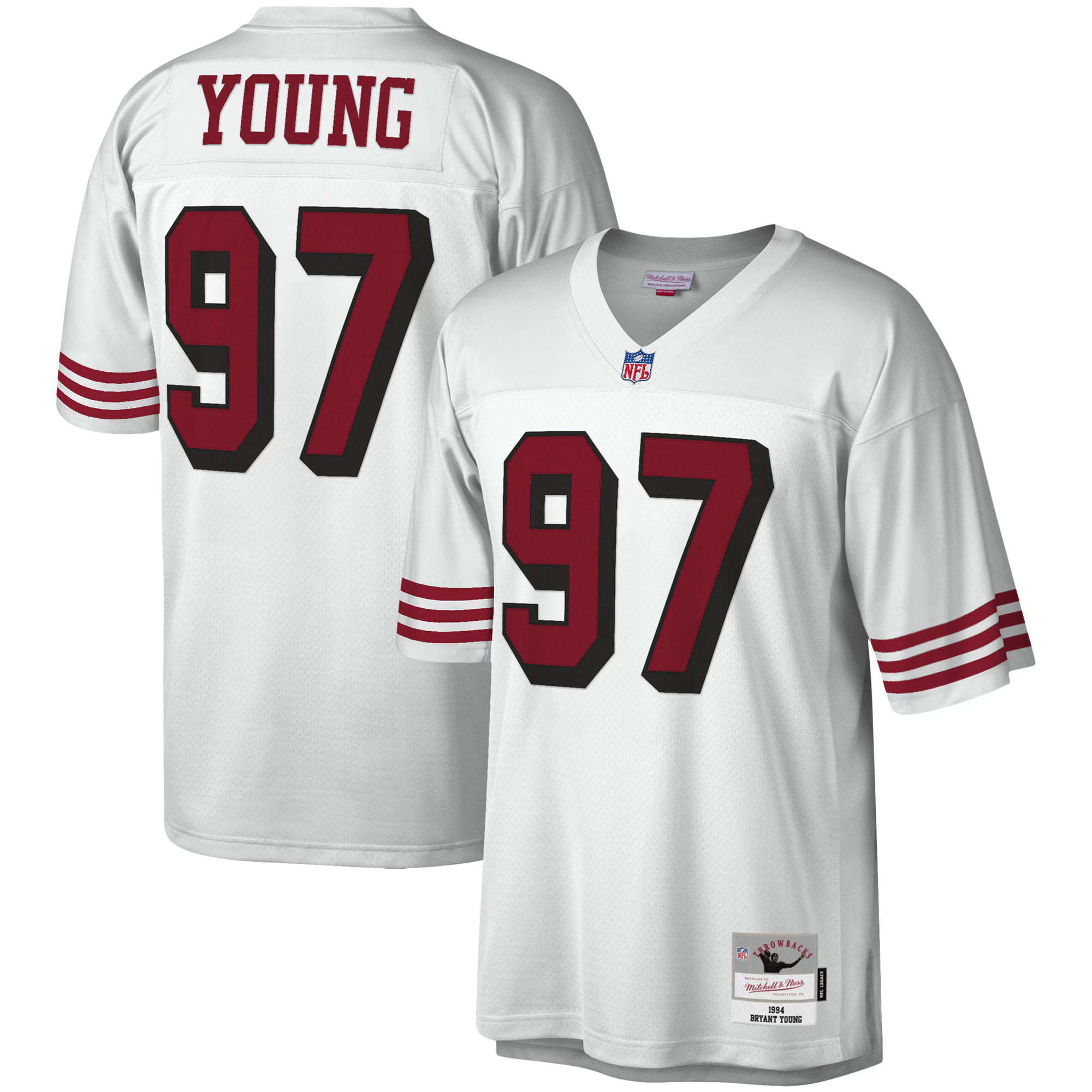 Bryant Young San Francisco 49ers Mitchell &amp; Ness Legacy Replica Jersey - White