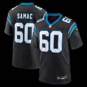 Nick Samac Carolina Panthers Nike Team Game Jersey -  Black