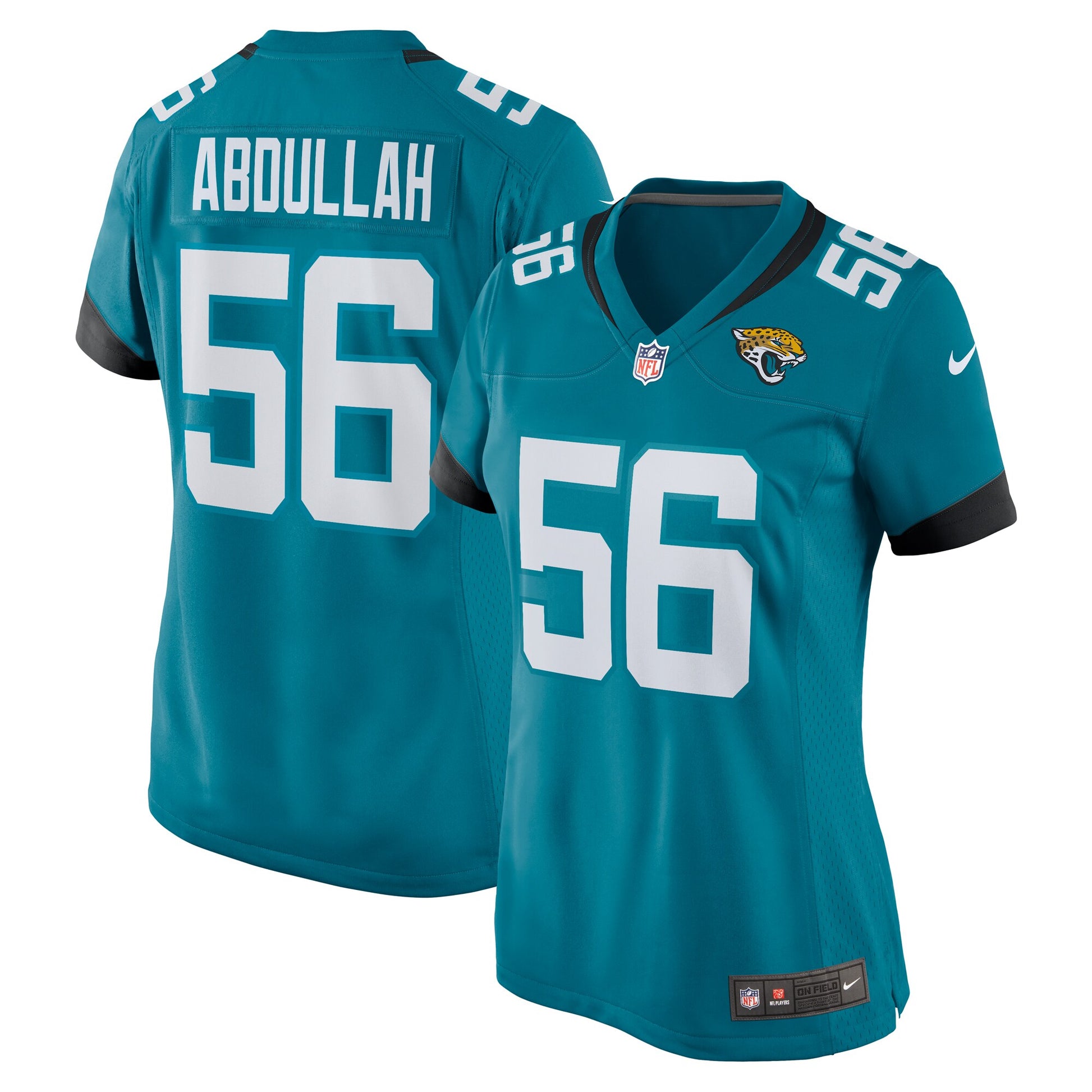 Yasir Abdullah Jacksonville Jaguars Nike Women's Team Game Jersey -  Teal