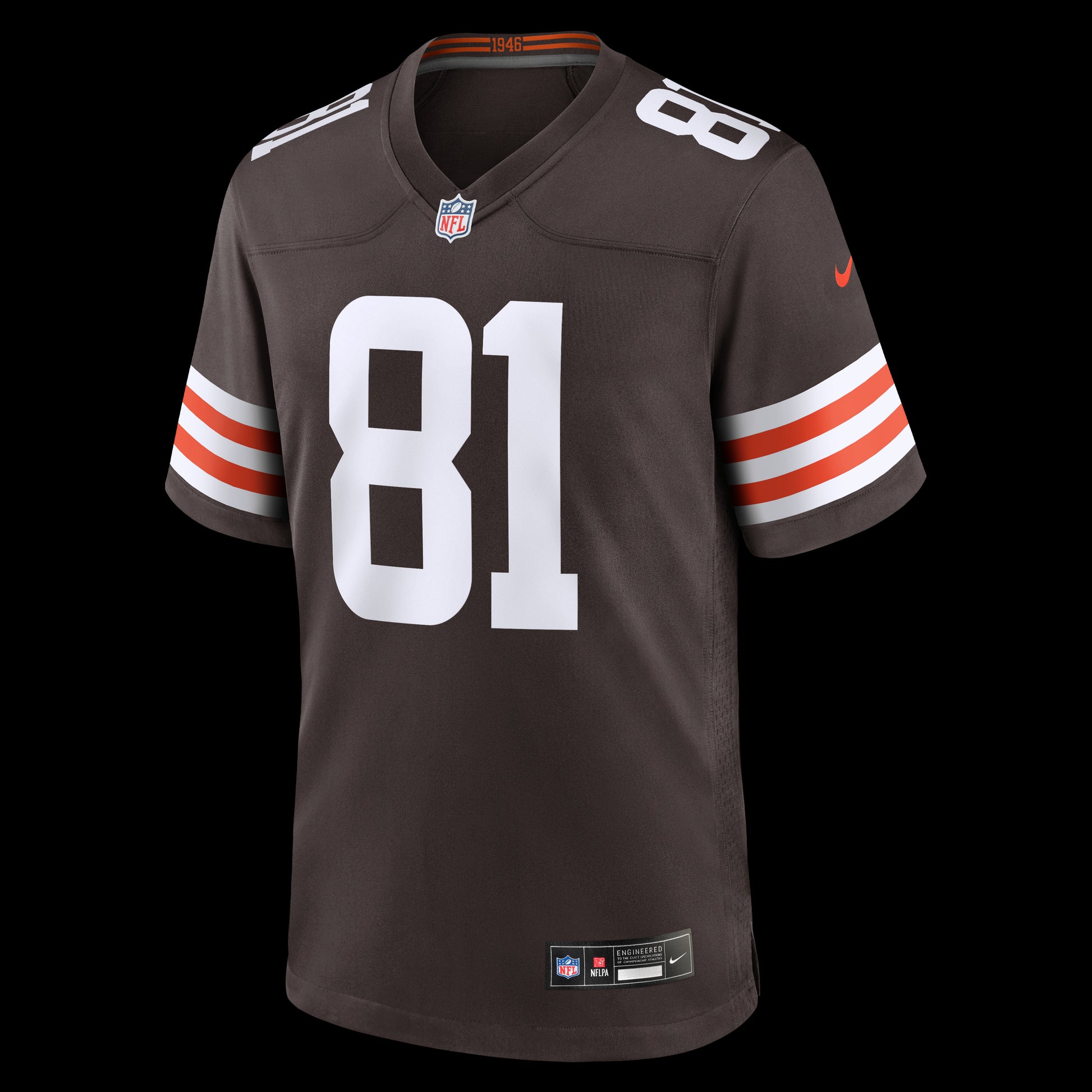 Luke Floriea Cleveland Browns Nike Team Game Jersey -  Brown