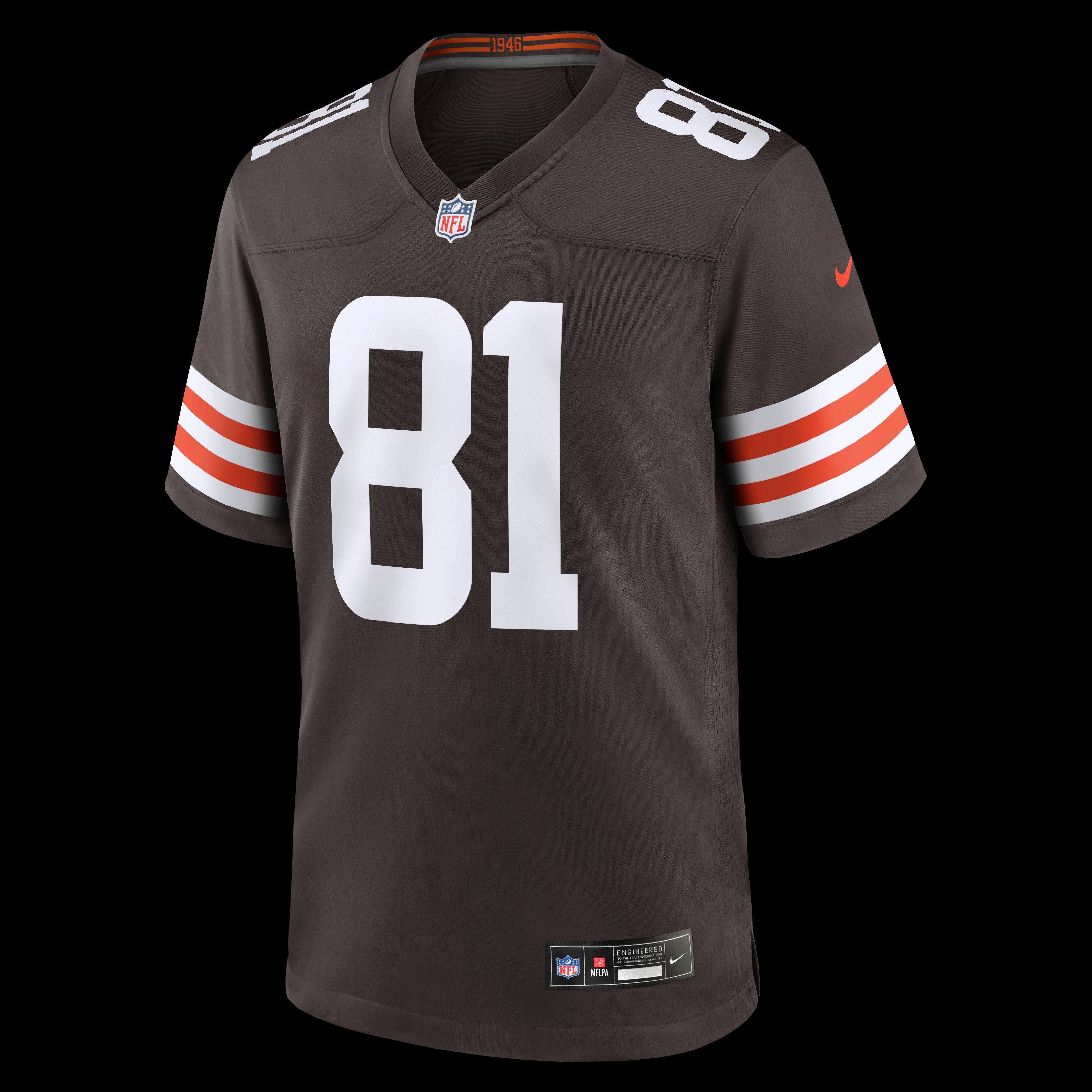 Luke Floriea Cleveland Browns Nike Team Game Jersey -  Brown