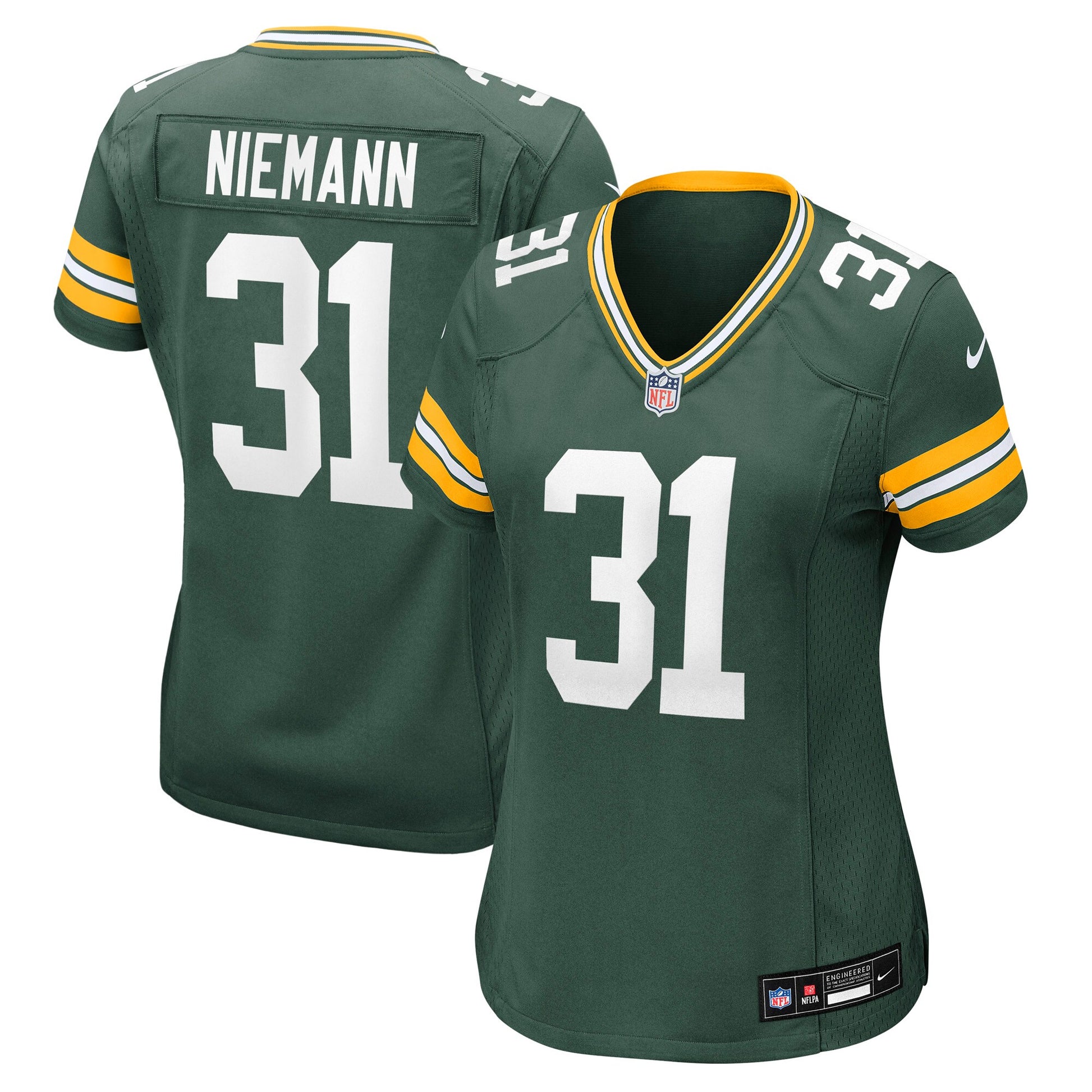 Nick Niemann Green Bay Packers Nike Women's Team Game Jersey -  Green