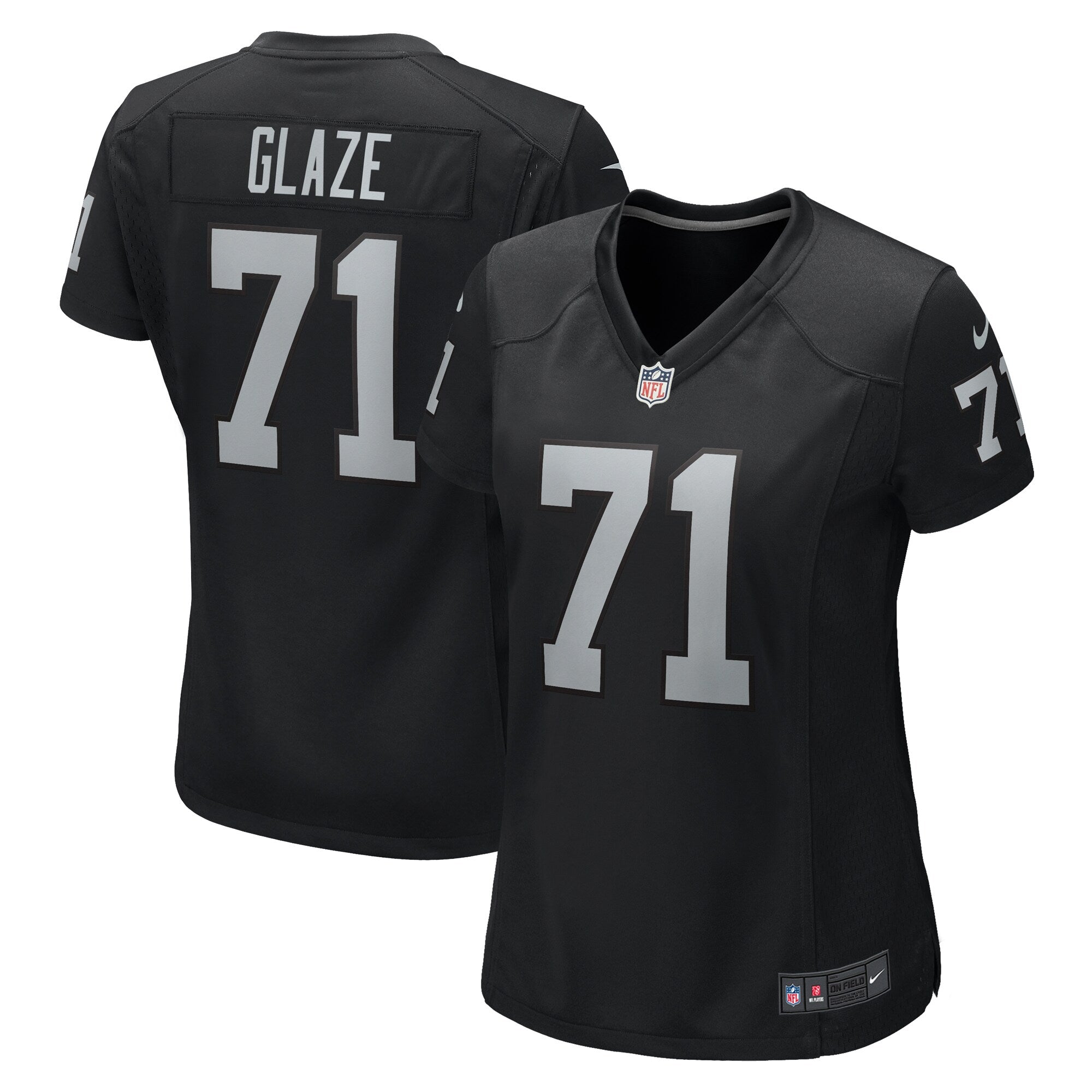 DJ Glaze Las Vegas Raiders Nike Women's  Game Jersey -  Black