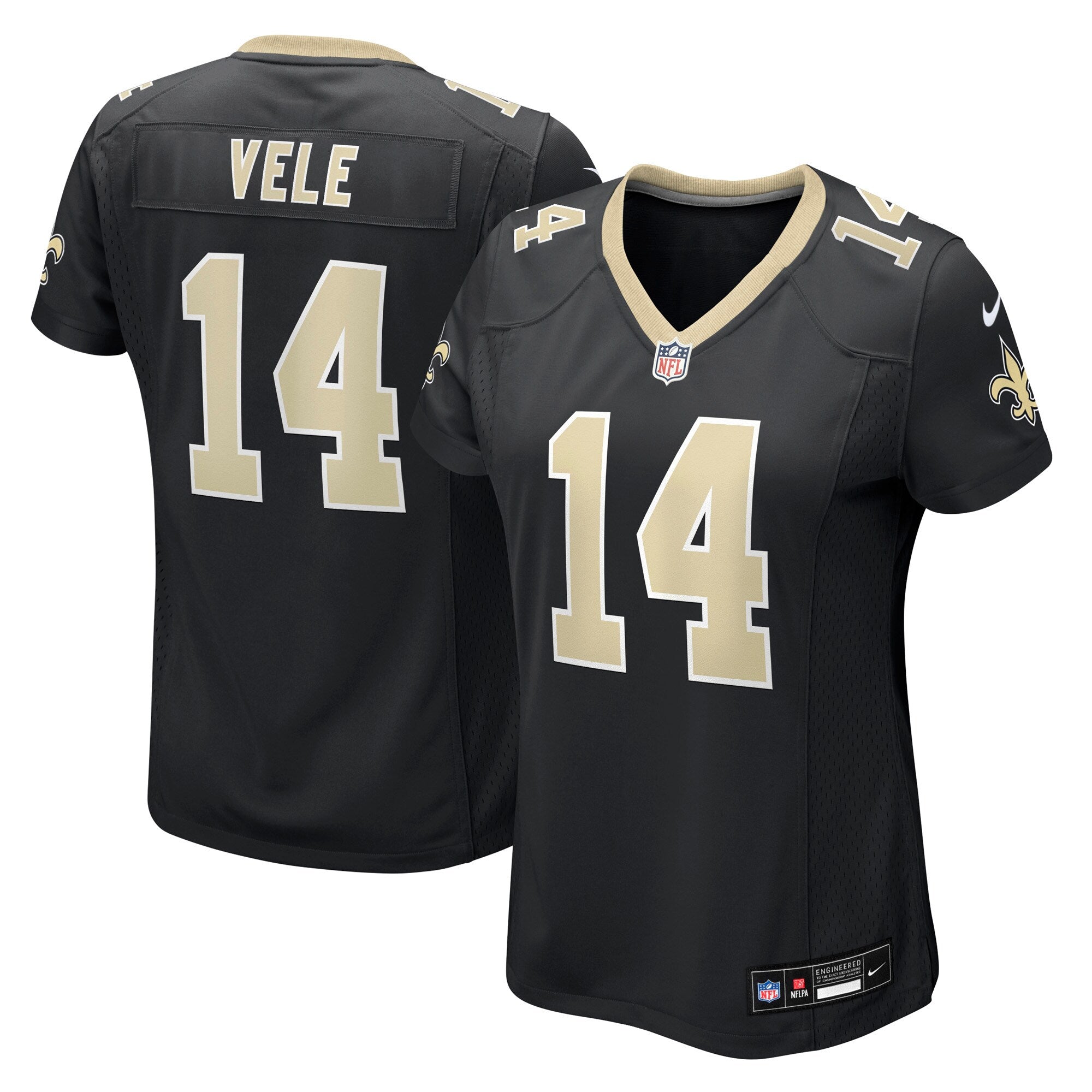 Devaughn Vele New Orleans Saints Nike Women's Team Game Jersey -  Black