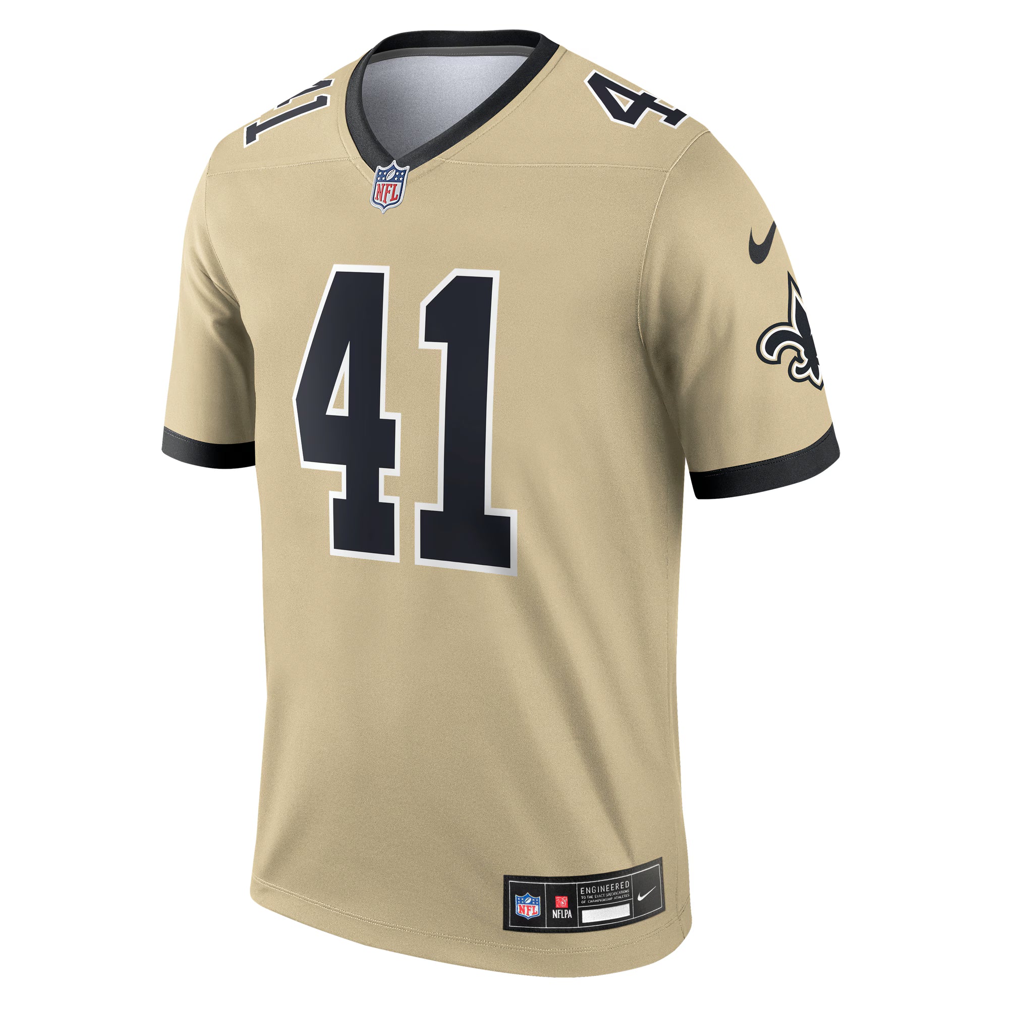 Alvin Kamara New Orleans Saints Nike Gameday Golds Alternate Legend Player Performance Top - Gold