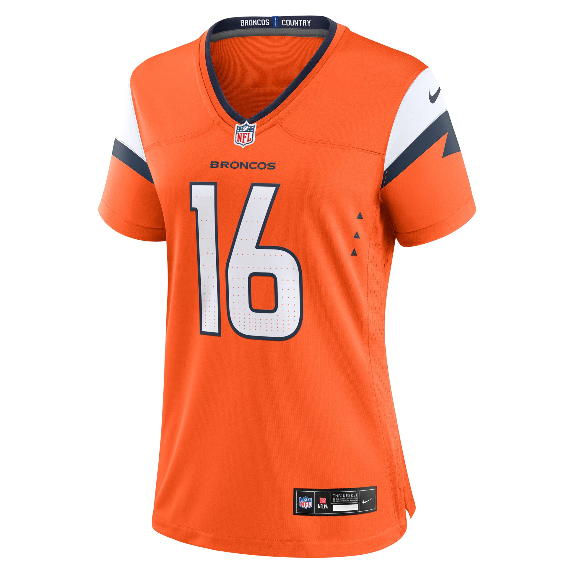 Troy Franklin Denver Broncos Nike Women's Team Game Jersey -  Orange