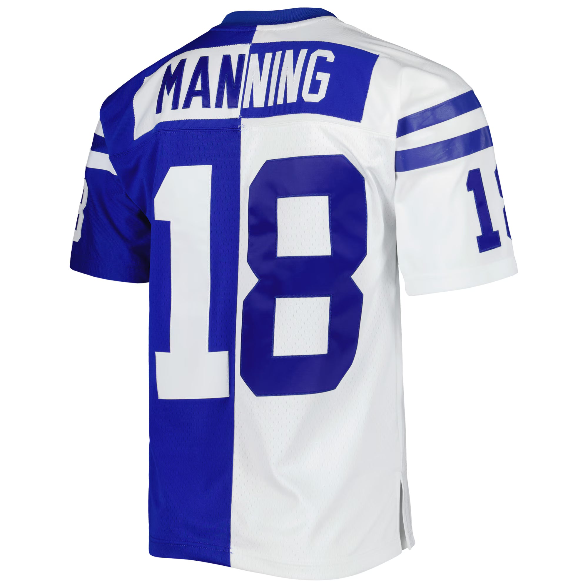 Peyton Manning Indianapolis Colts Mitchell &amp; Ness 1998 Split Legacy Replica Jersey - Royal/White