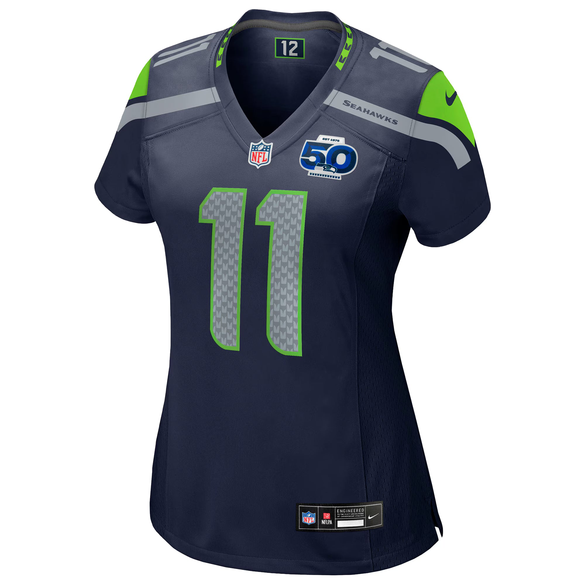 Jaxon Smith-Njigba Seattle Seahawks Nike Women's Team 50th Season Game Jersey - College Navy